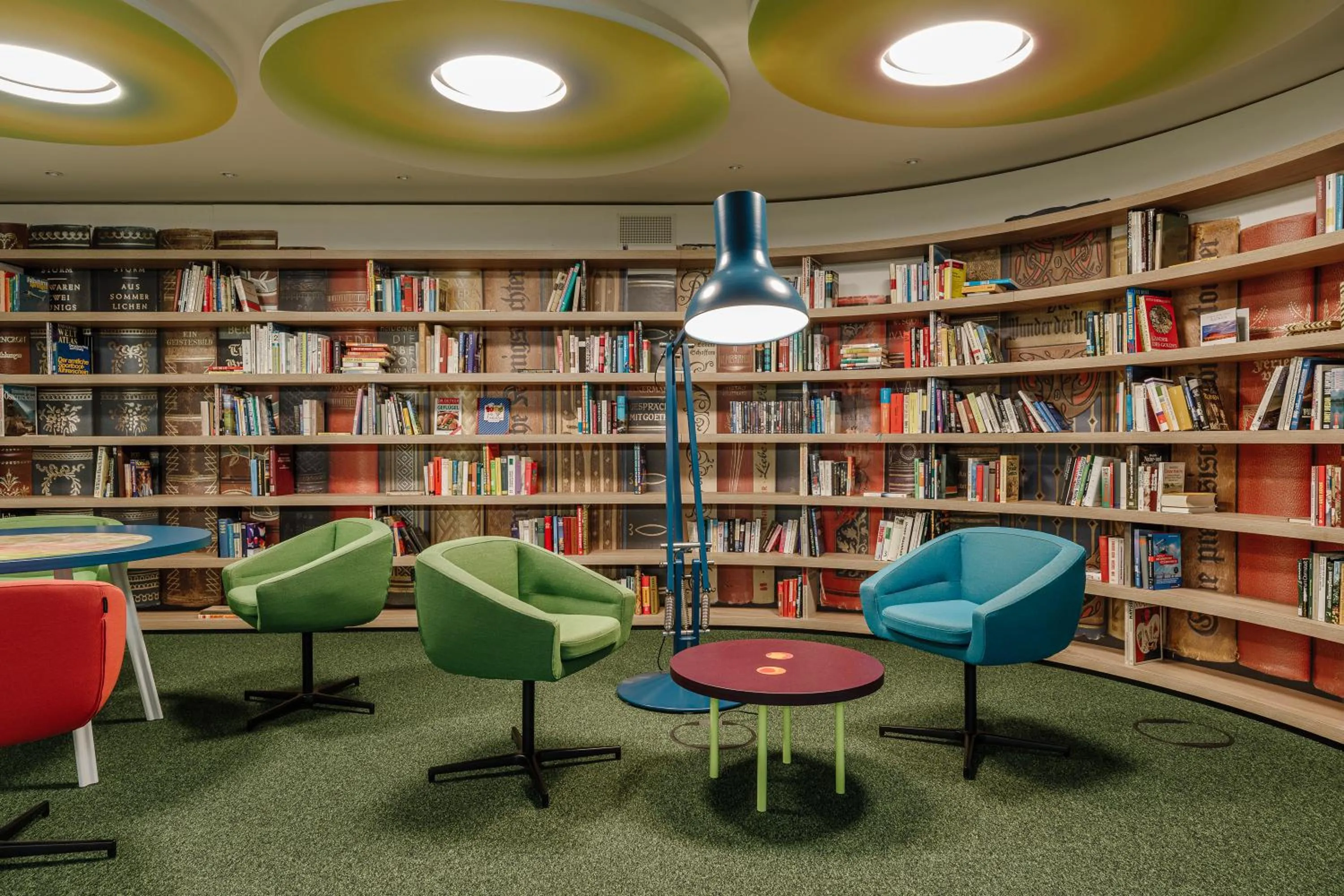 Library in The Brucklyn Apartments