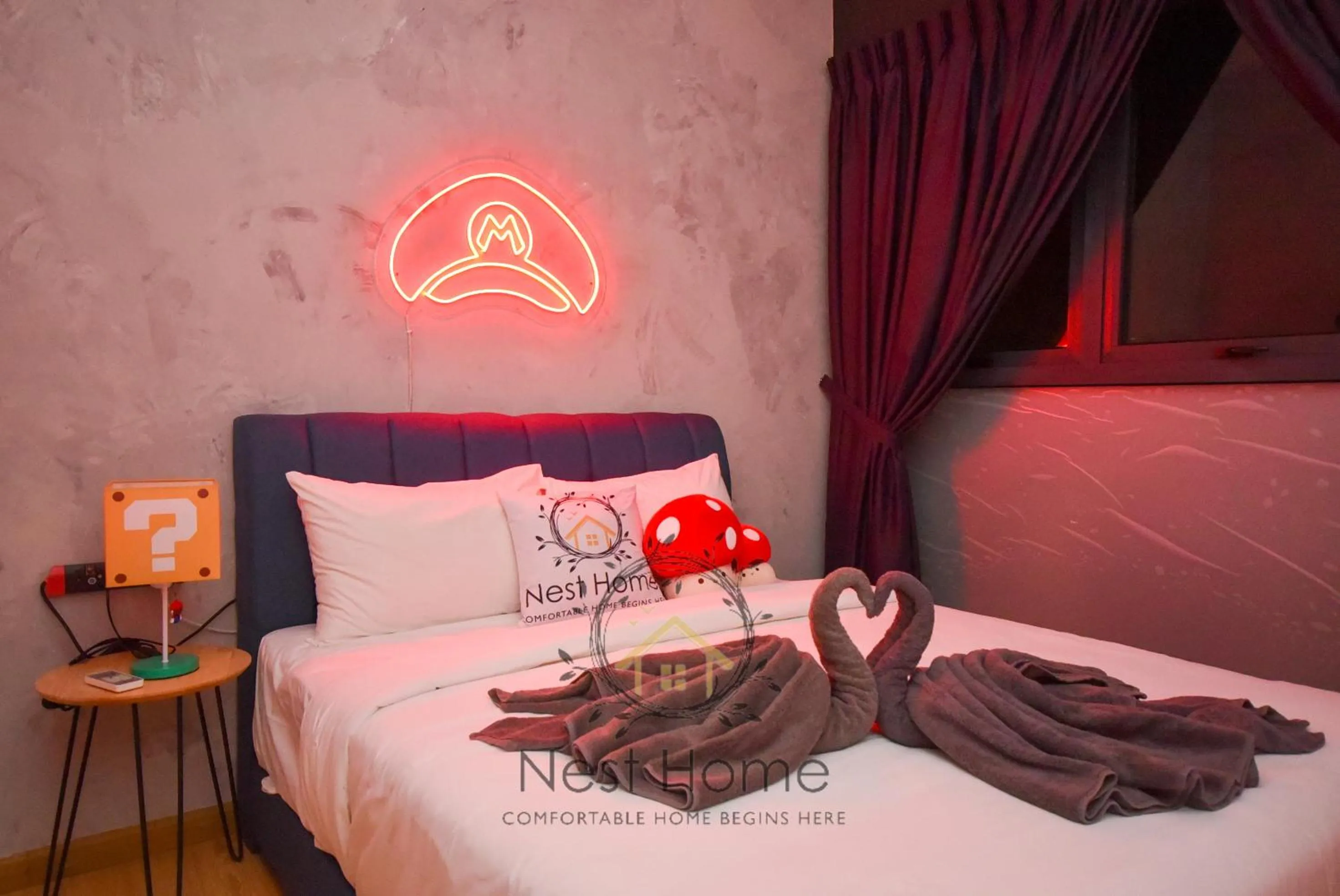 Bedroom, Bed in Country Garden Seaview Suite by Nest Home at Danga Bay