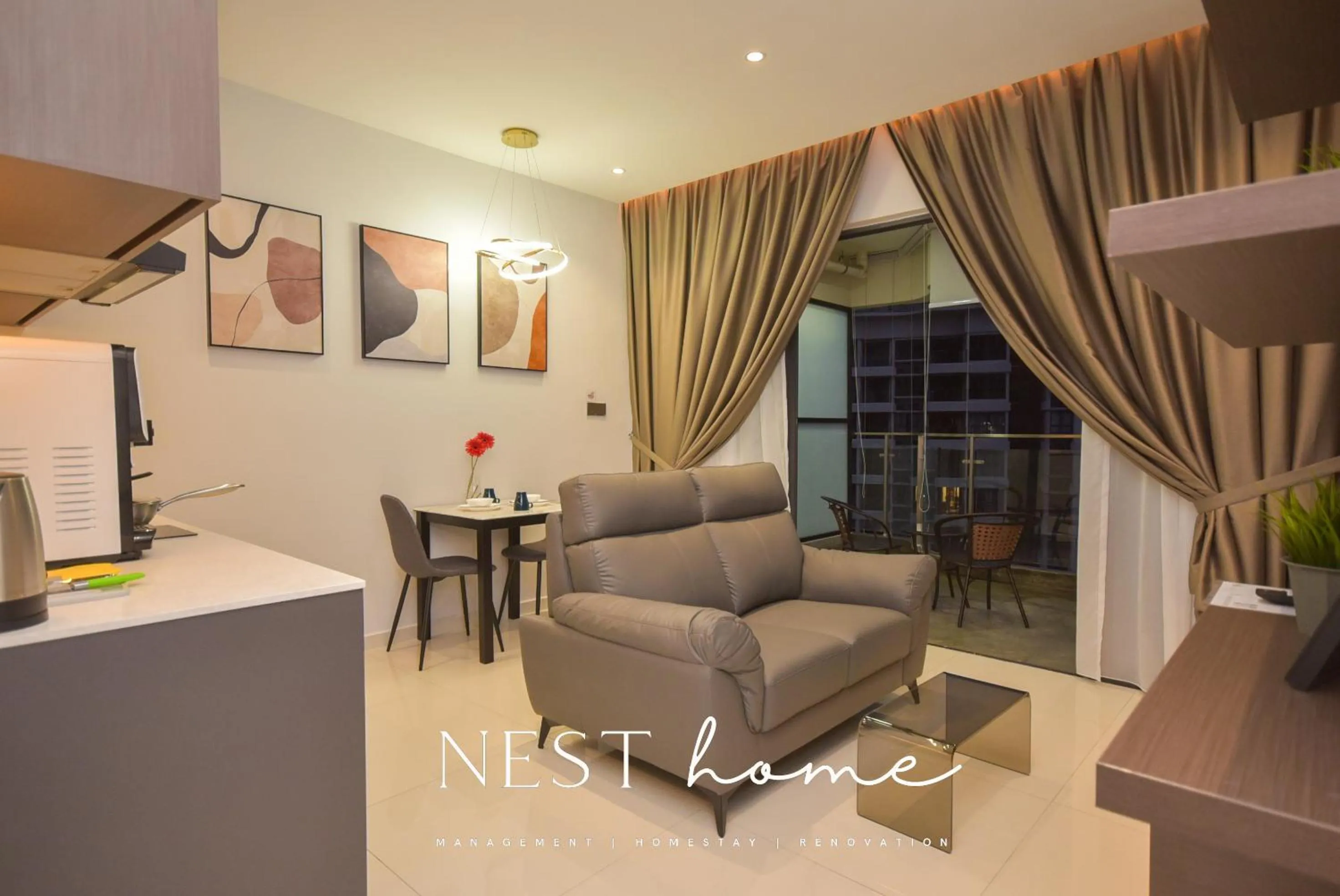 Living room in Country Garden Seaview Suite by Nest Home at Danga Bay