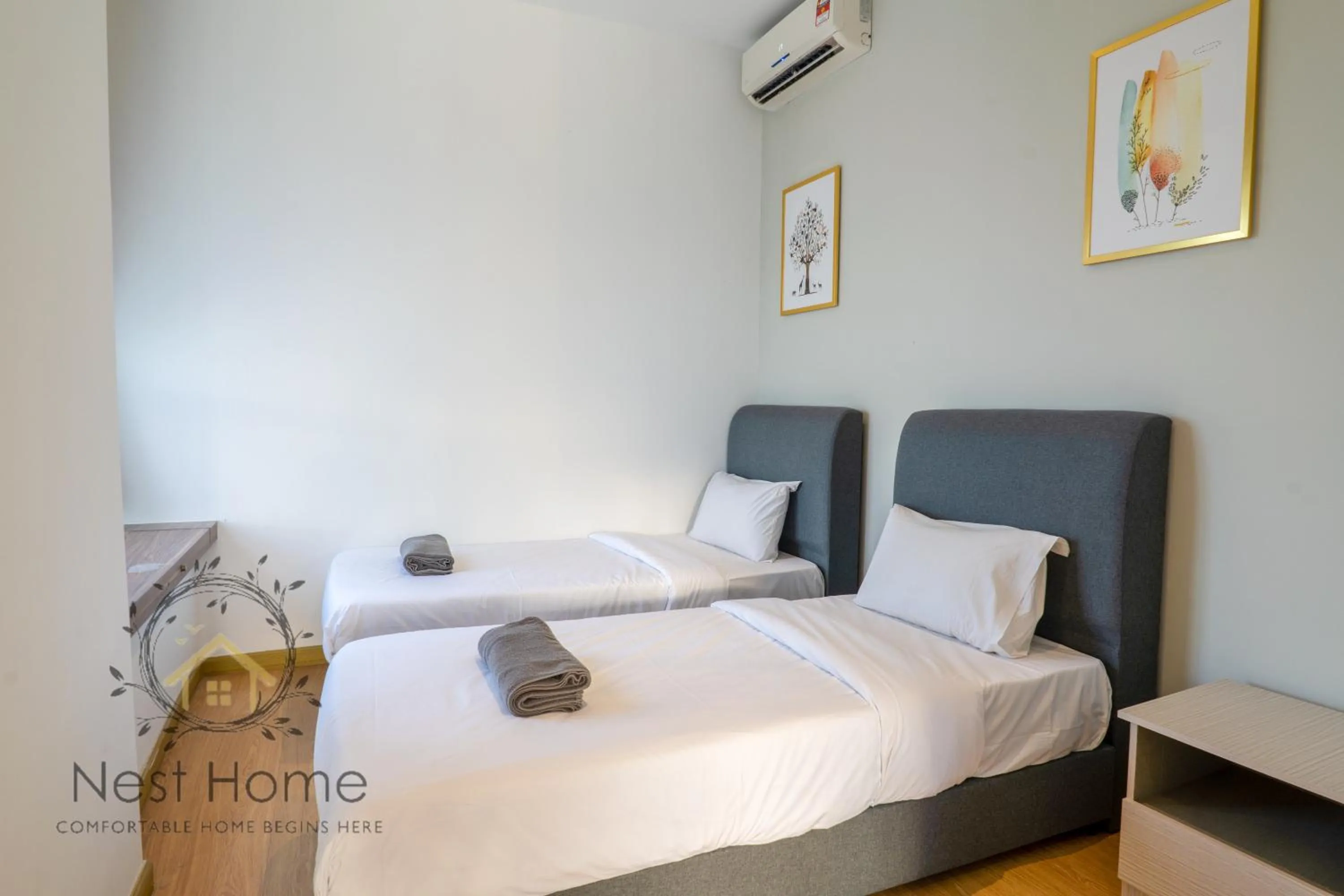 Bedroom, Bed in Country Garden Seaview Suite by Nest Home at Danga Bay