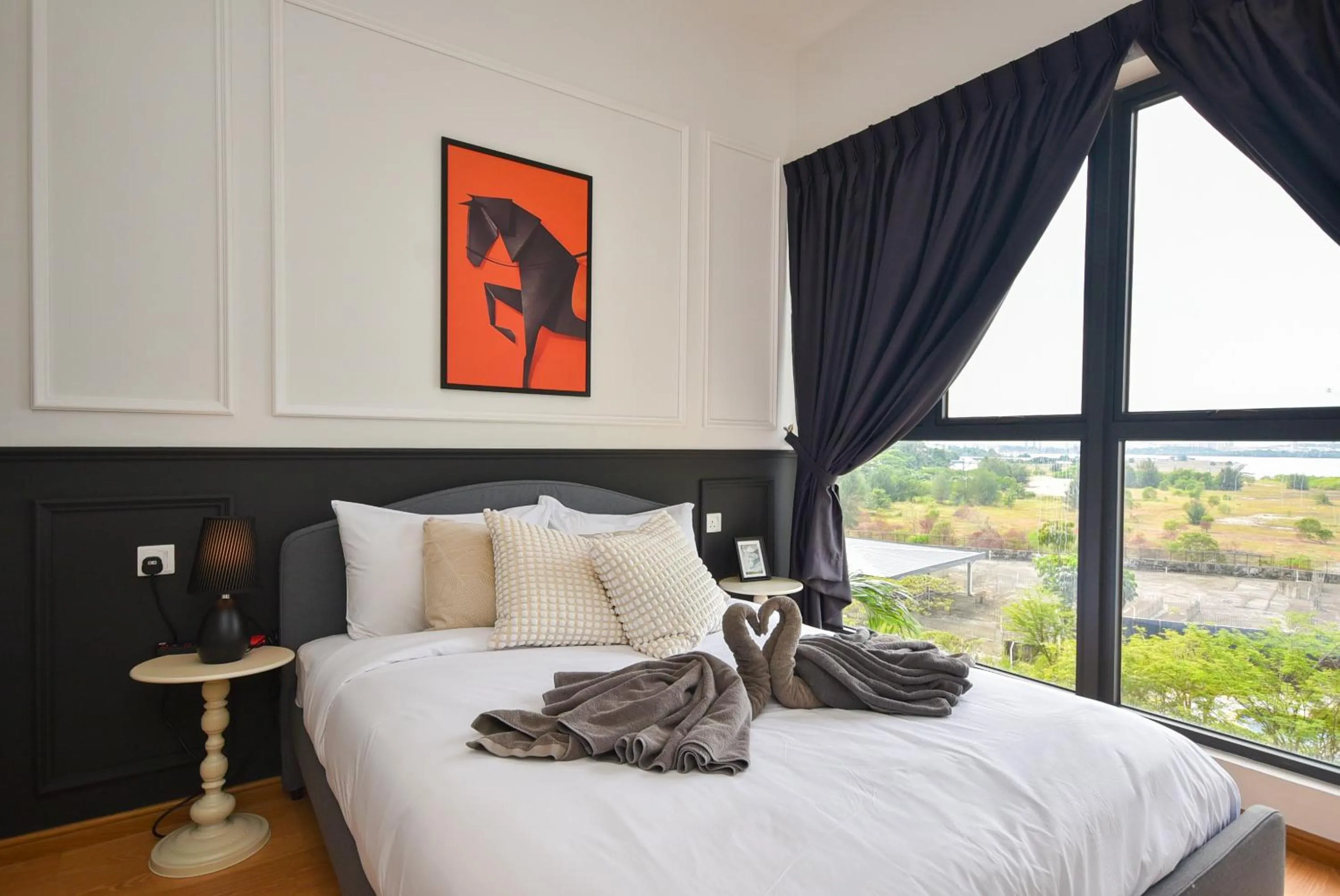 Photo of the whole room, Bed in Country Garden Seaview Suite by Nest Home at Danga Bay