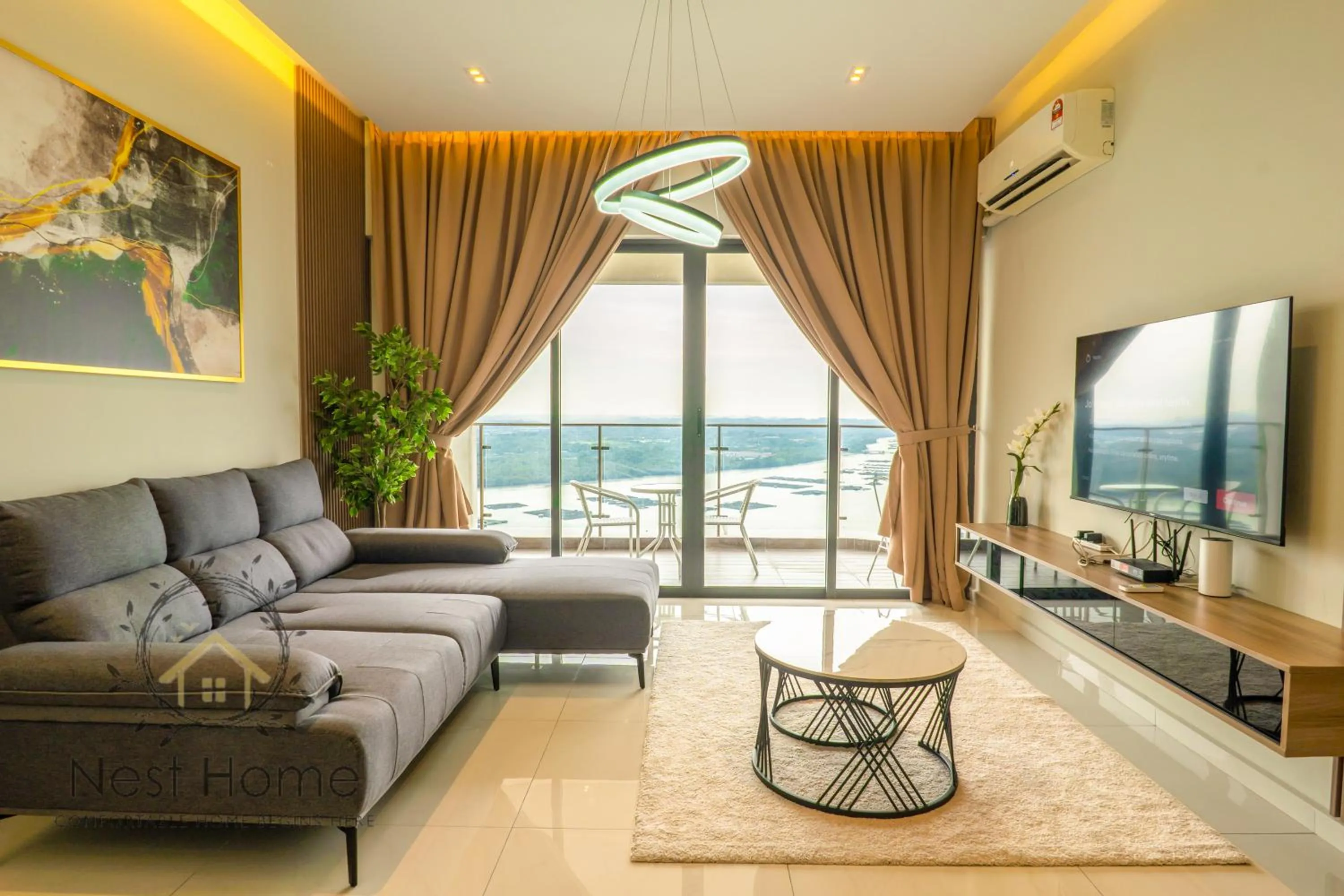 Living room in Country Garden Seaview Suite by Nest Home at Danga Bay