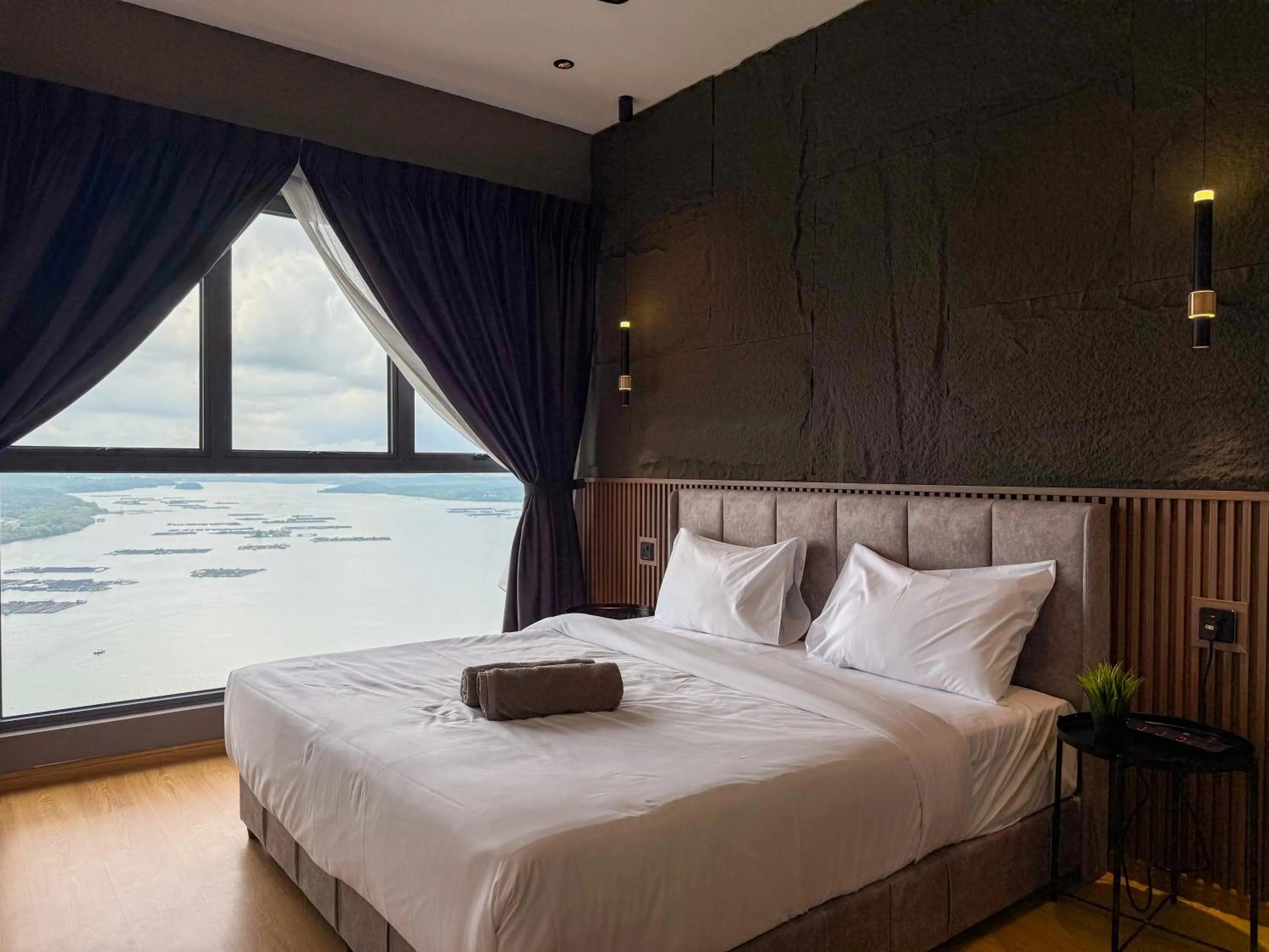 Bed in Country Garden Seaview Suite by Nest Home at Danga Bay