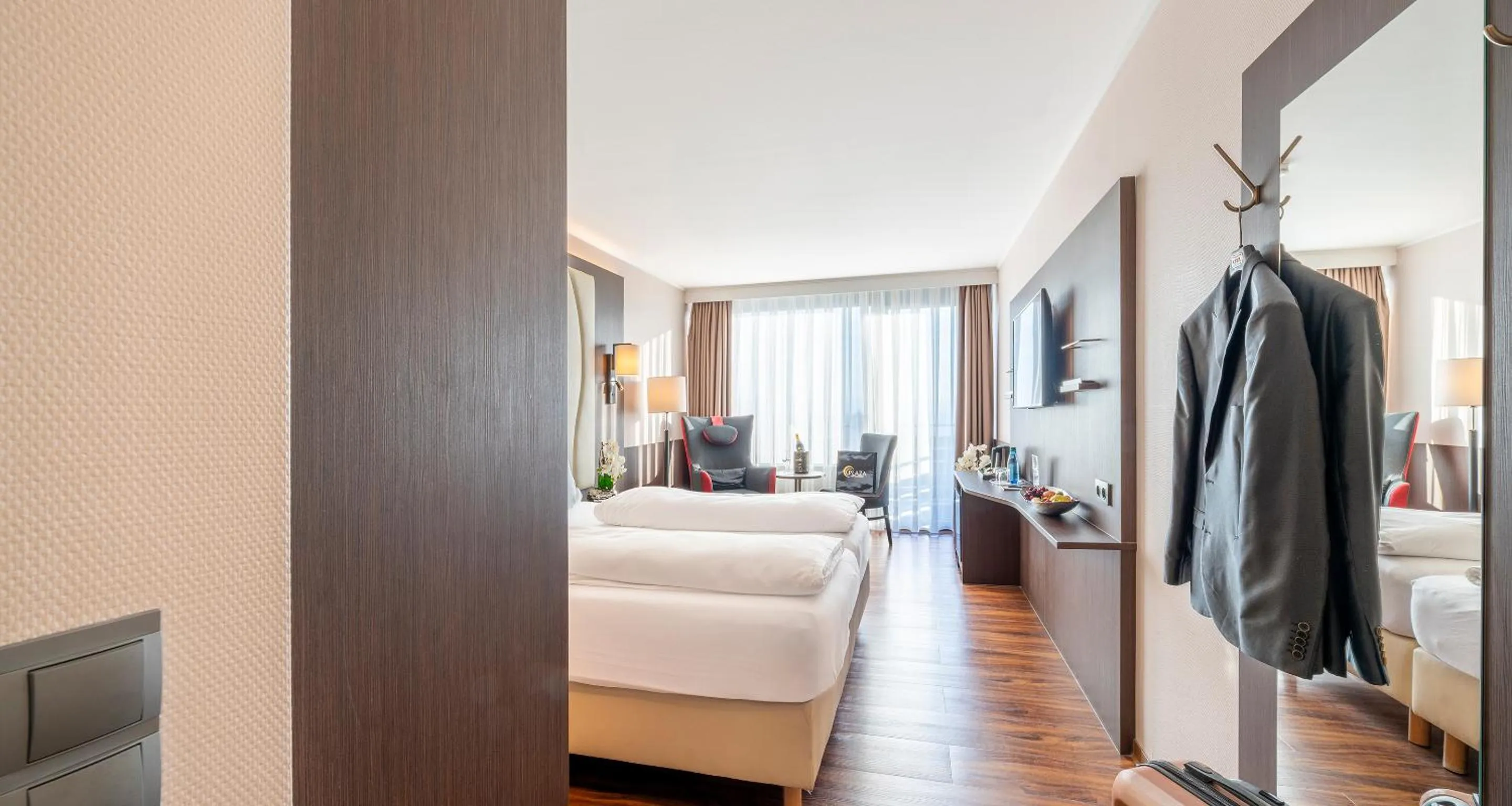 Photo of the whole room, Bed in PLAZA Hotel Föhr am Bodensee