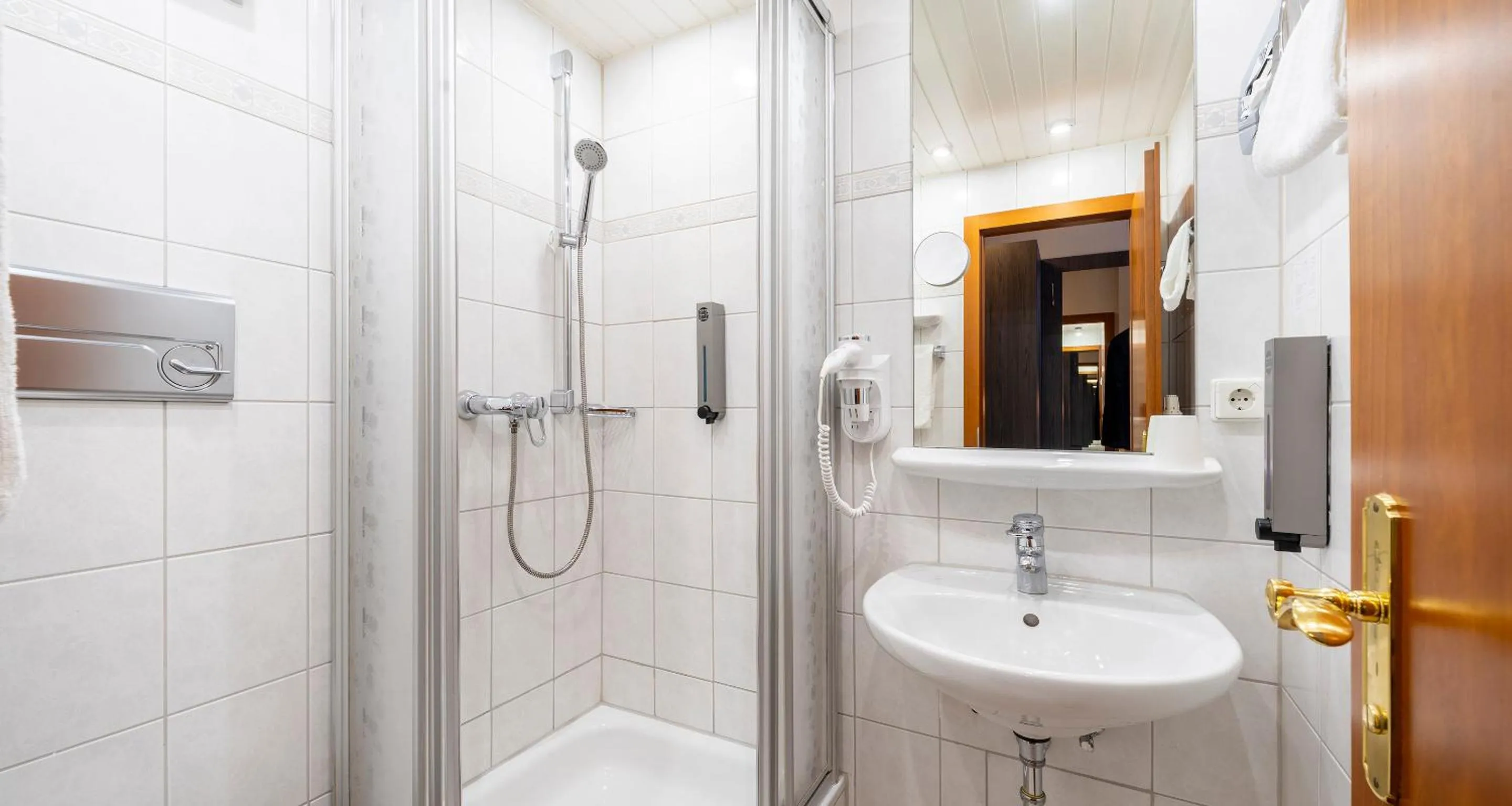 Shower in PLAZA Hotel Buchhorner Hof