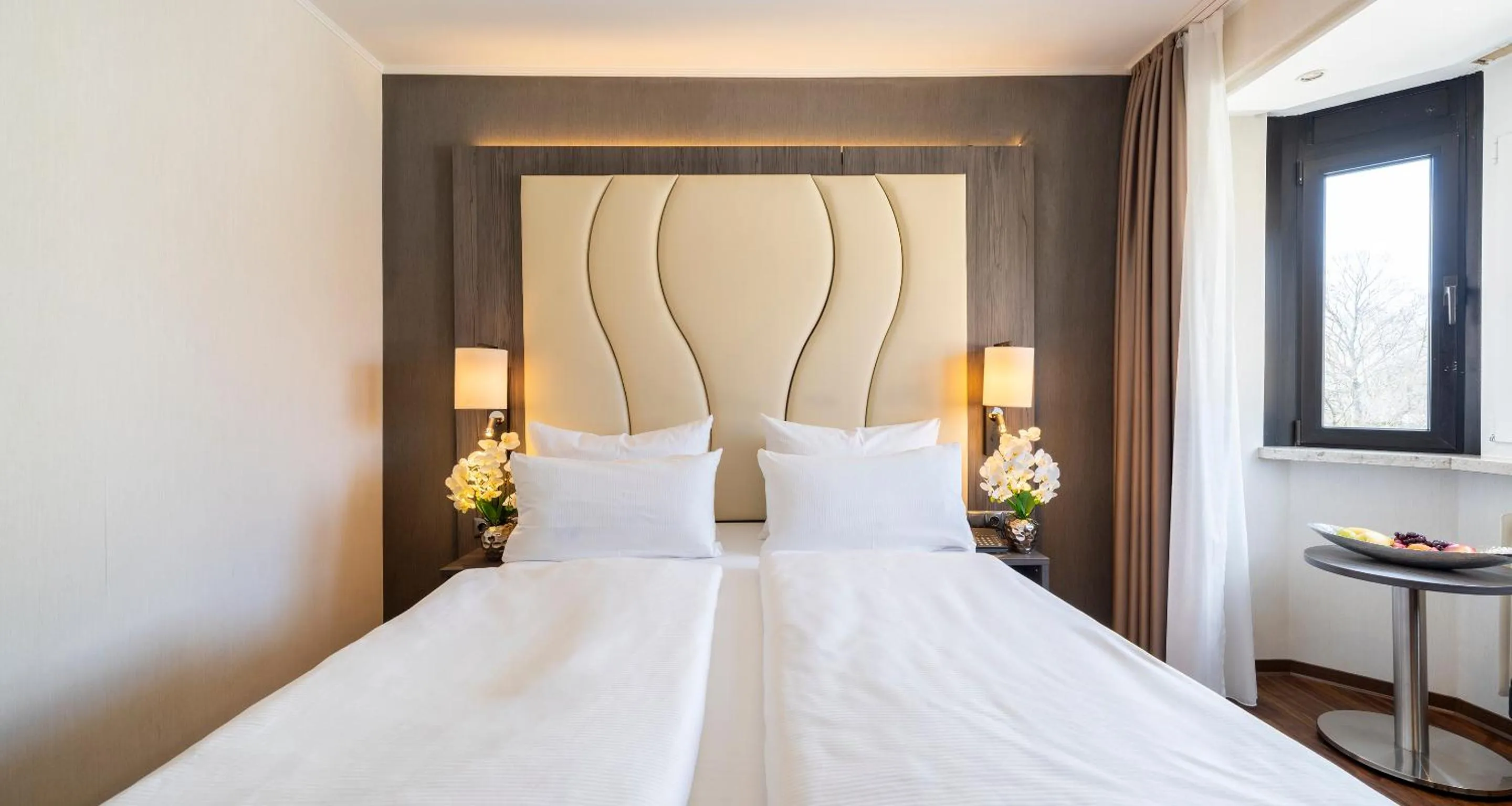 Bed in PLAZA Hotel Buchhorner Hof