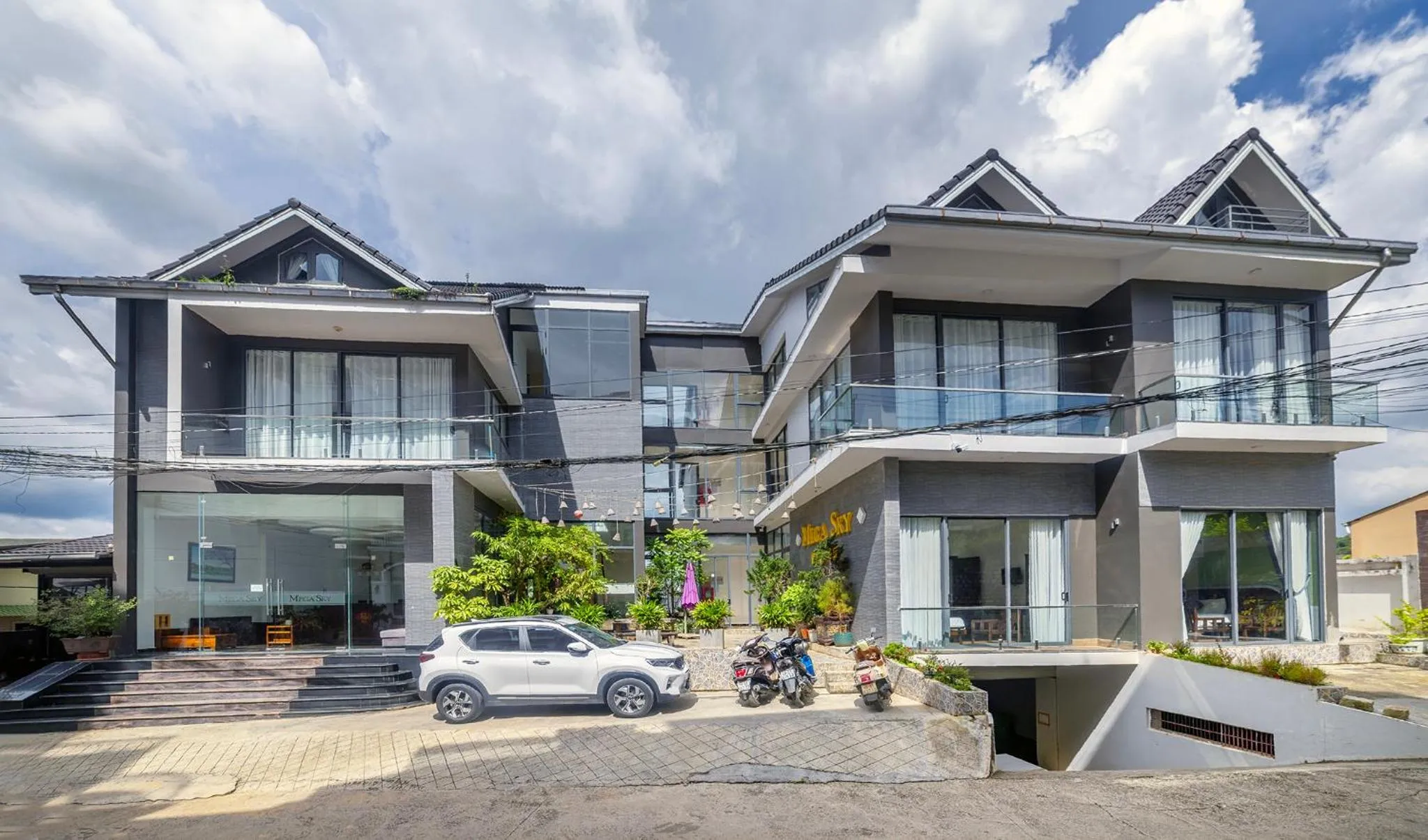 Property building in Mega Sky Dalat Hotel