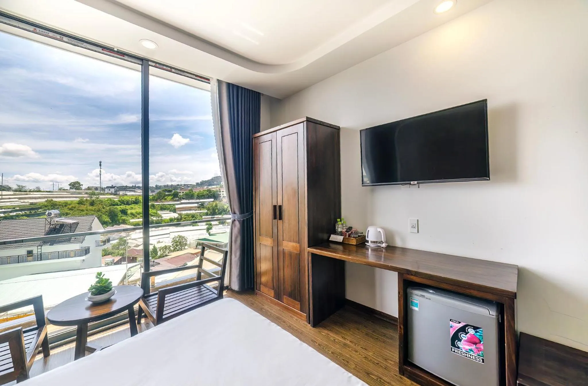 Bedroom in Mega Sky Dalat Hotel