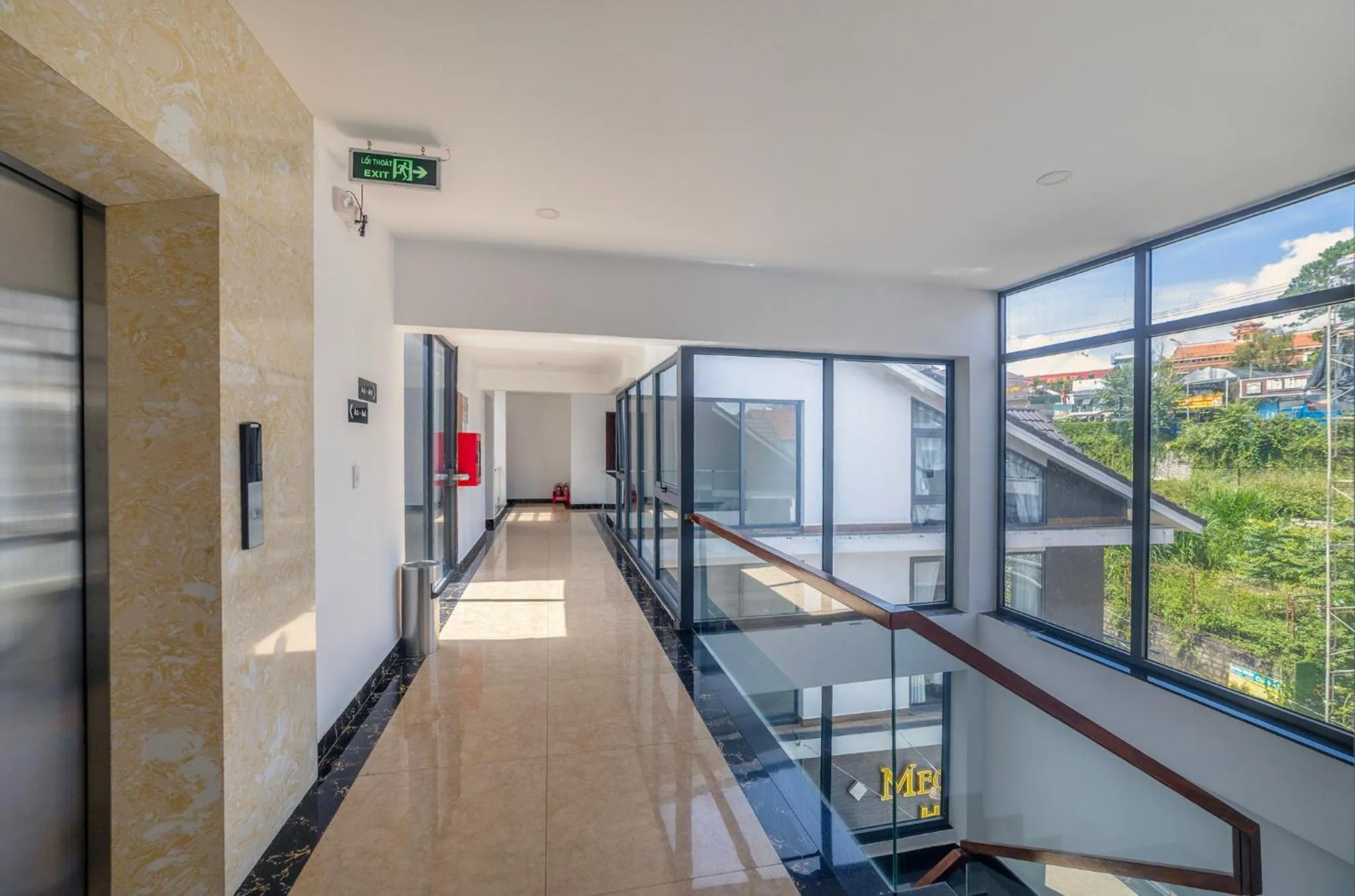 elevator in Mega Sky Dalat Hotel