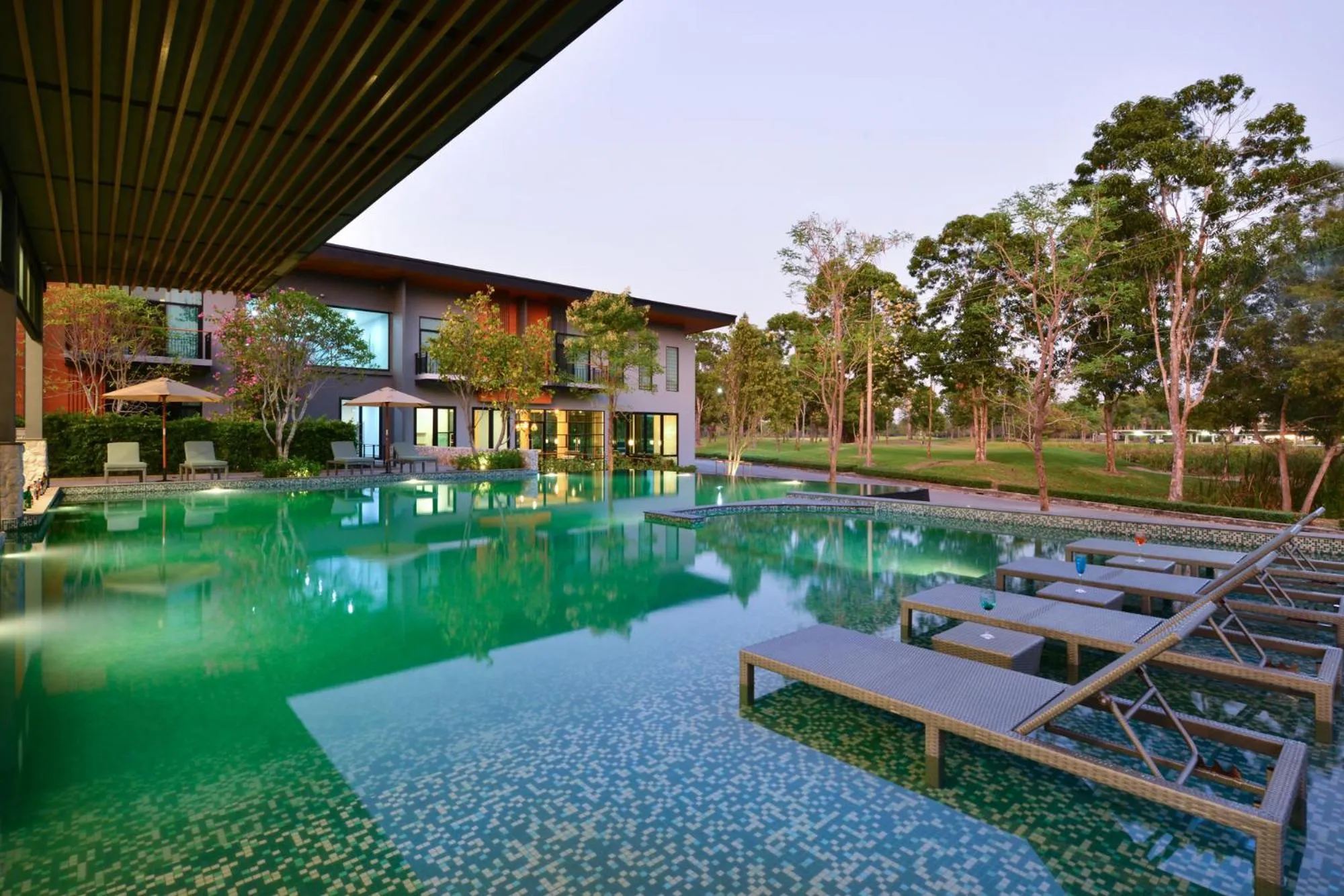 Pool view in Sappaya Hotel By Lotus Valley Golf Resort