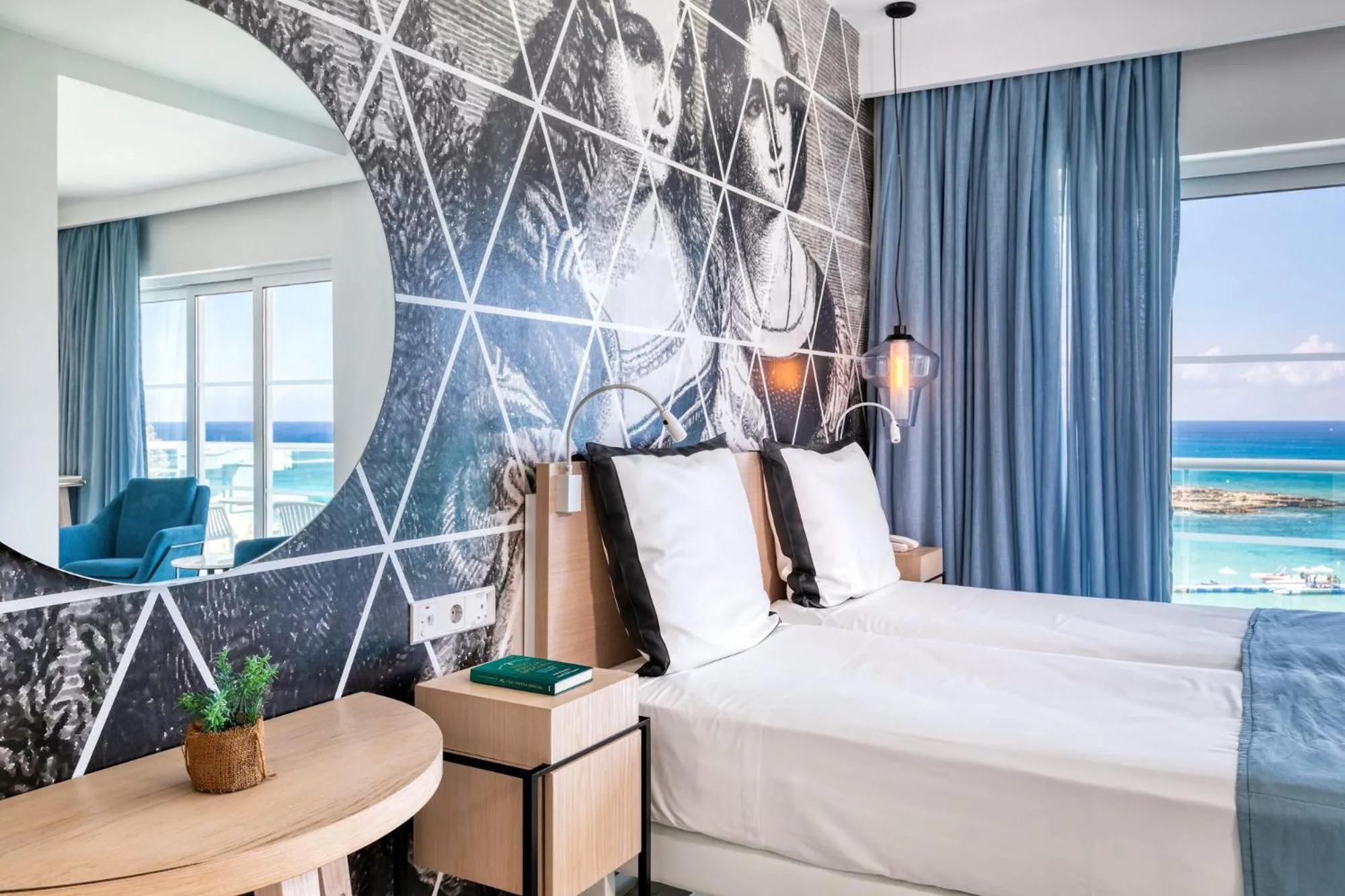 Photo of the whole room, Bed in King Jason Protaras - Designed for Adults by Louis Hotels