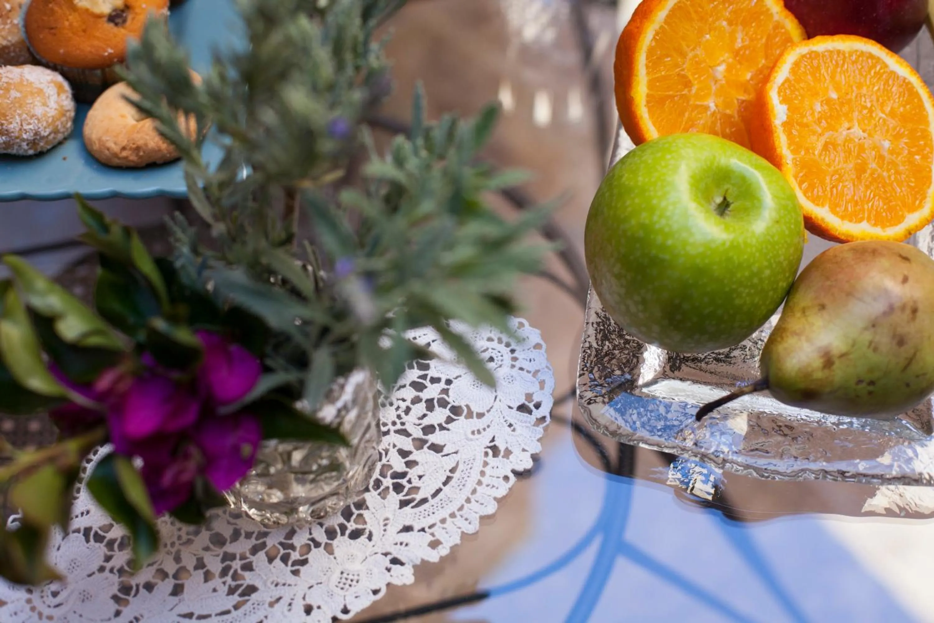 Decorative detail in Porolithos Boutique Hotel