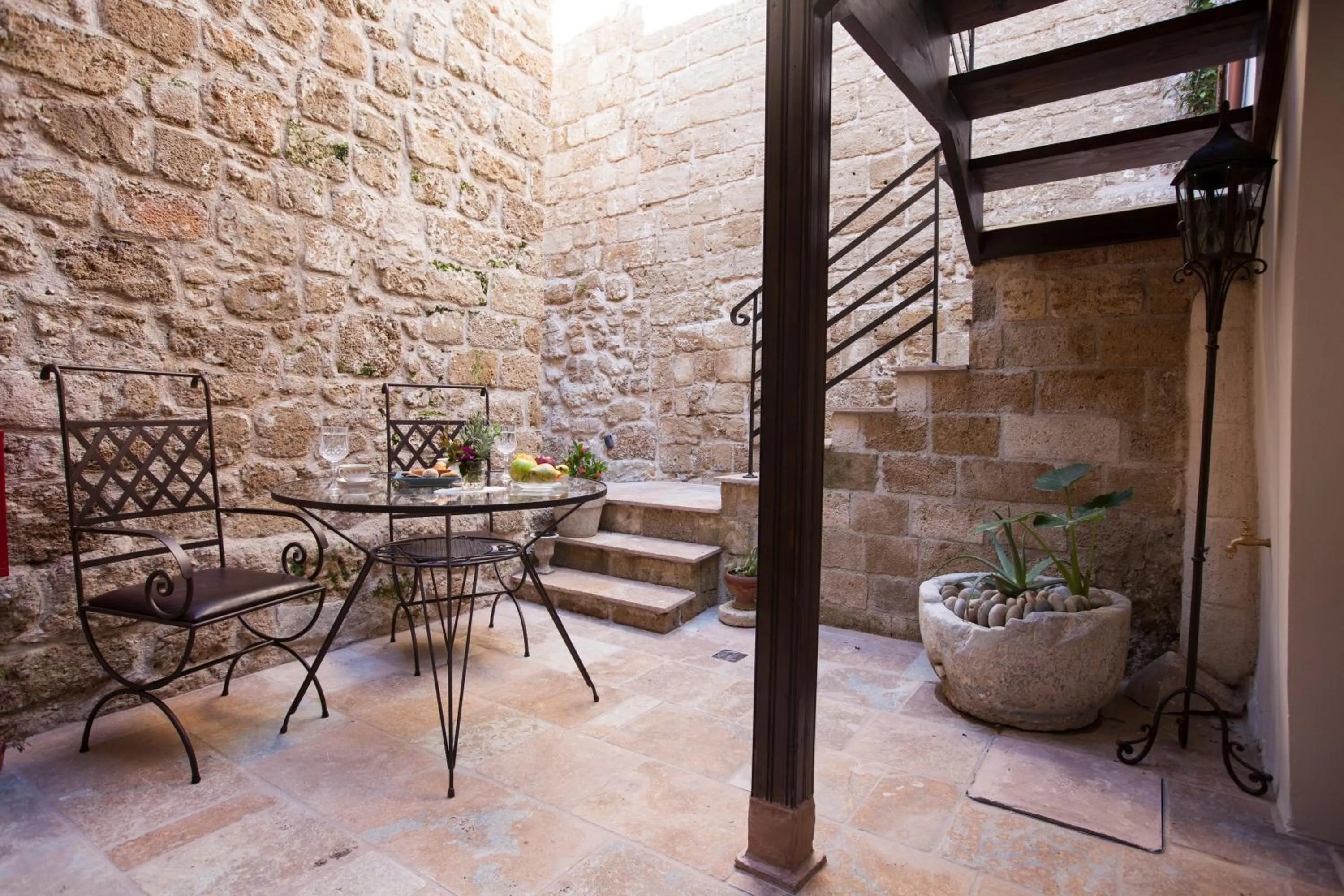 Patio in Porolithos Boutique Hotel