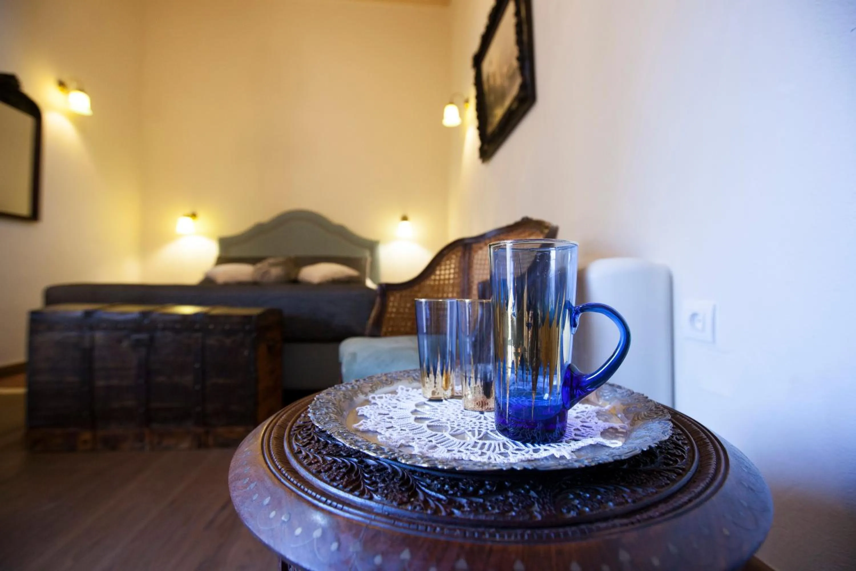 Living room, Bed in Porolithos Boutique Hotel