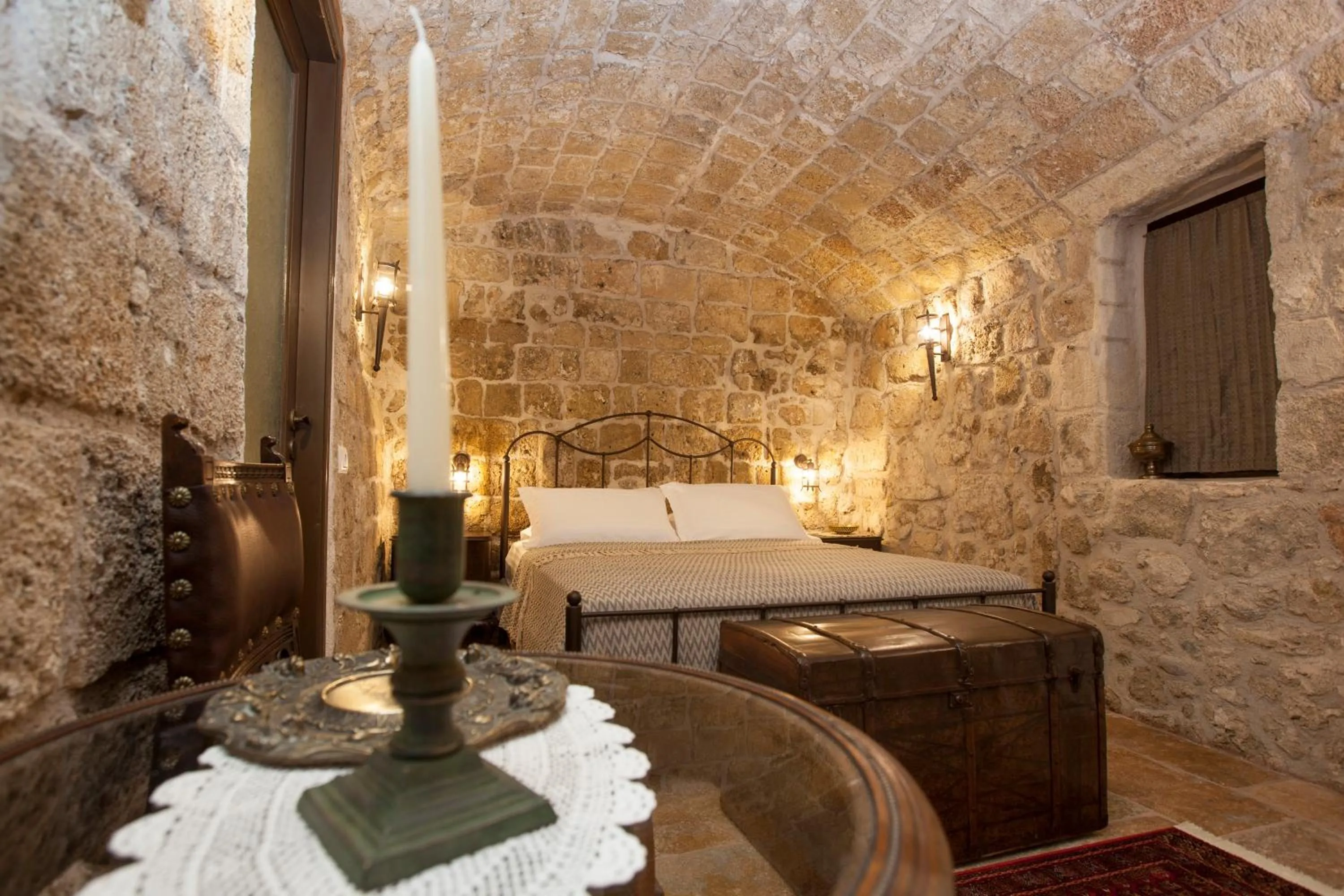 Photo of the whole room, Bed in Porolithos Boutique Hotel