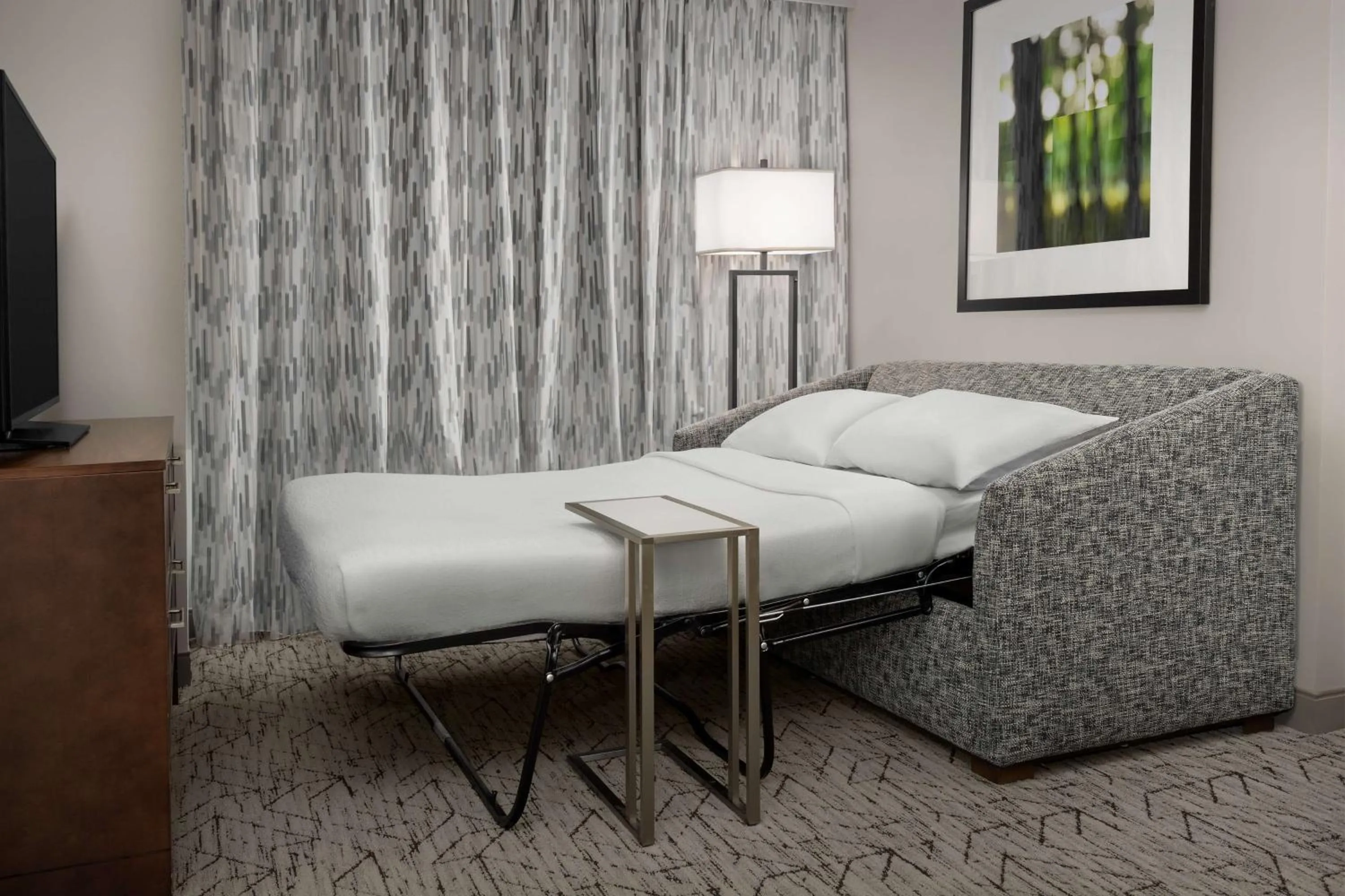 Living room, Bed in Embassy Suites Springfield