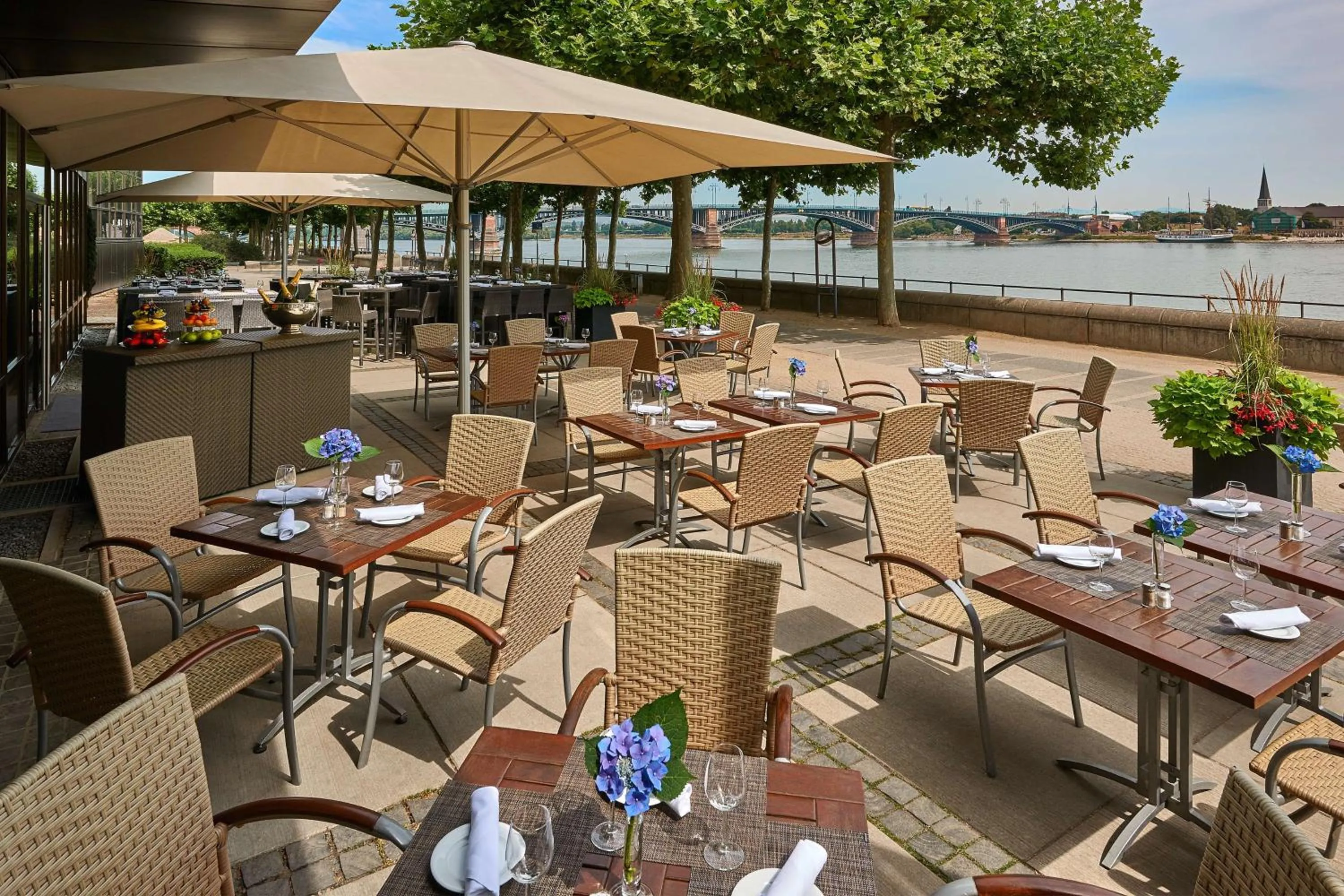 Restaurant/places to eat in Hilton Mainz