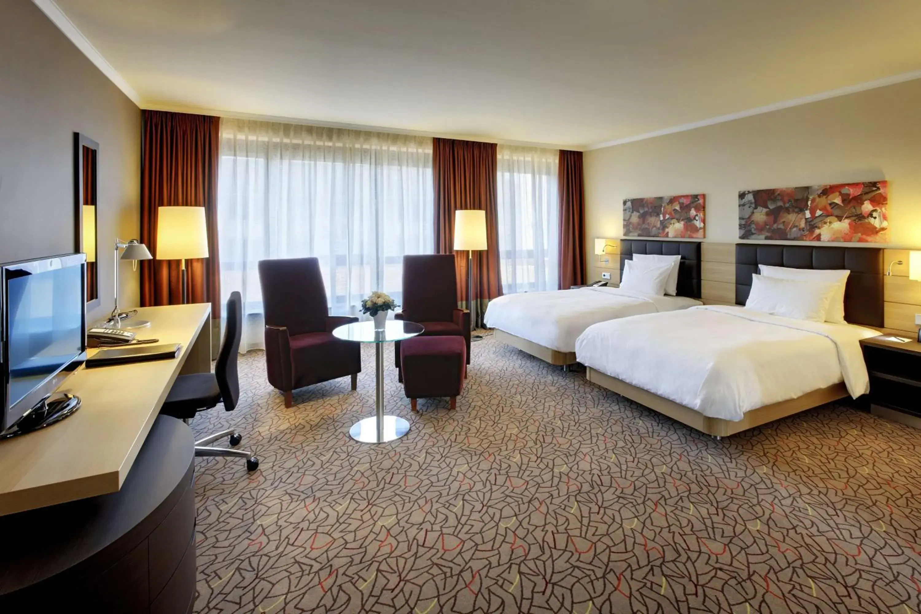 Superior Twin Room - City Wing in Hilton Mainz Superior Twin Room - City Wing in Hilton Mainz