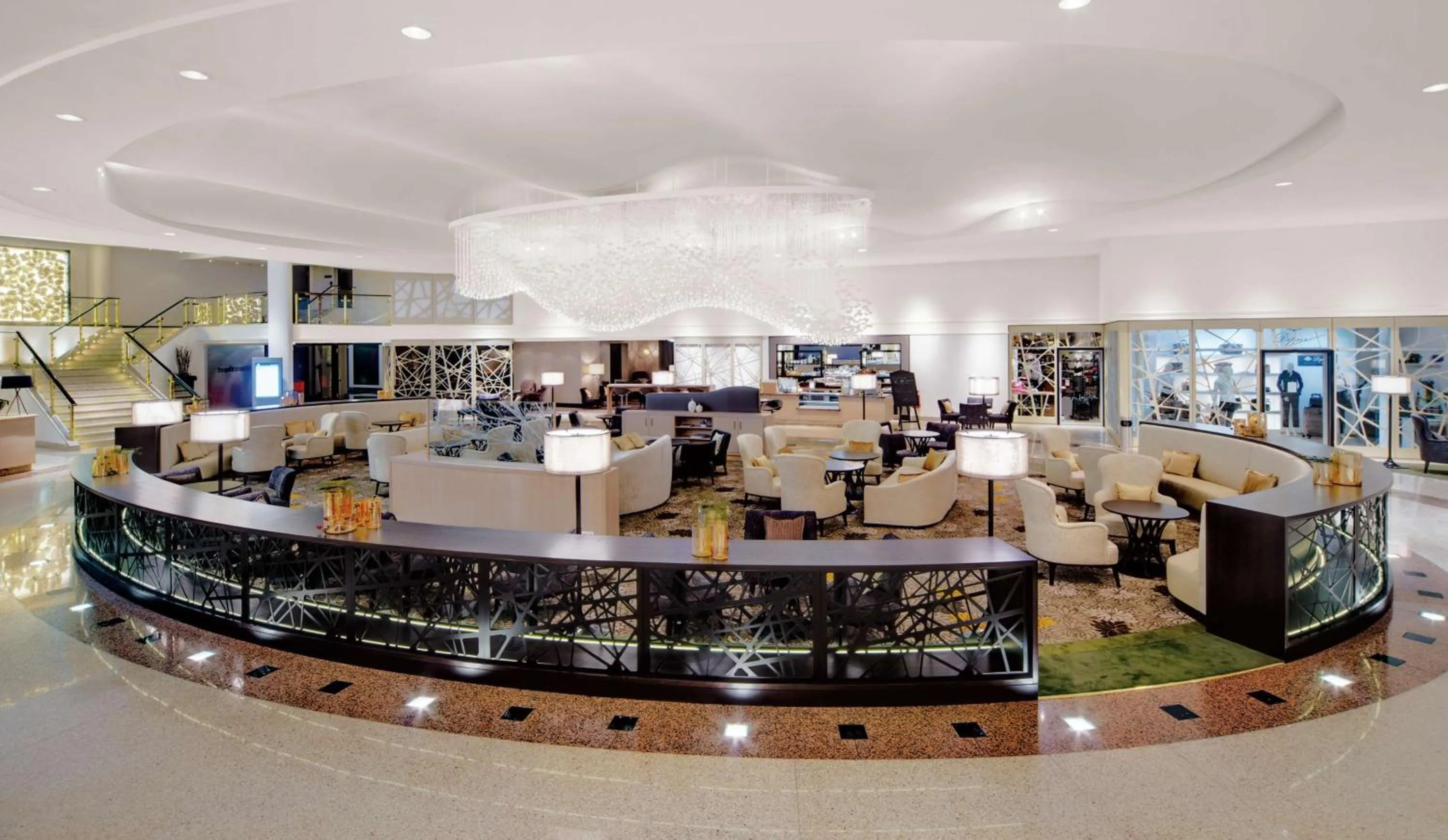 Lobby or reception in Hilton Munich Park