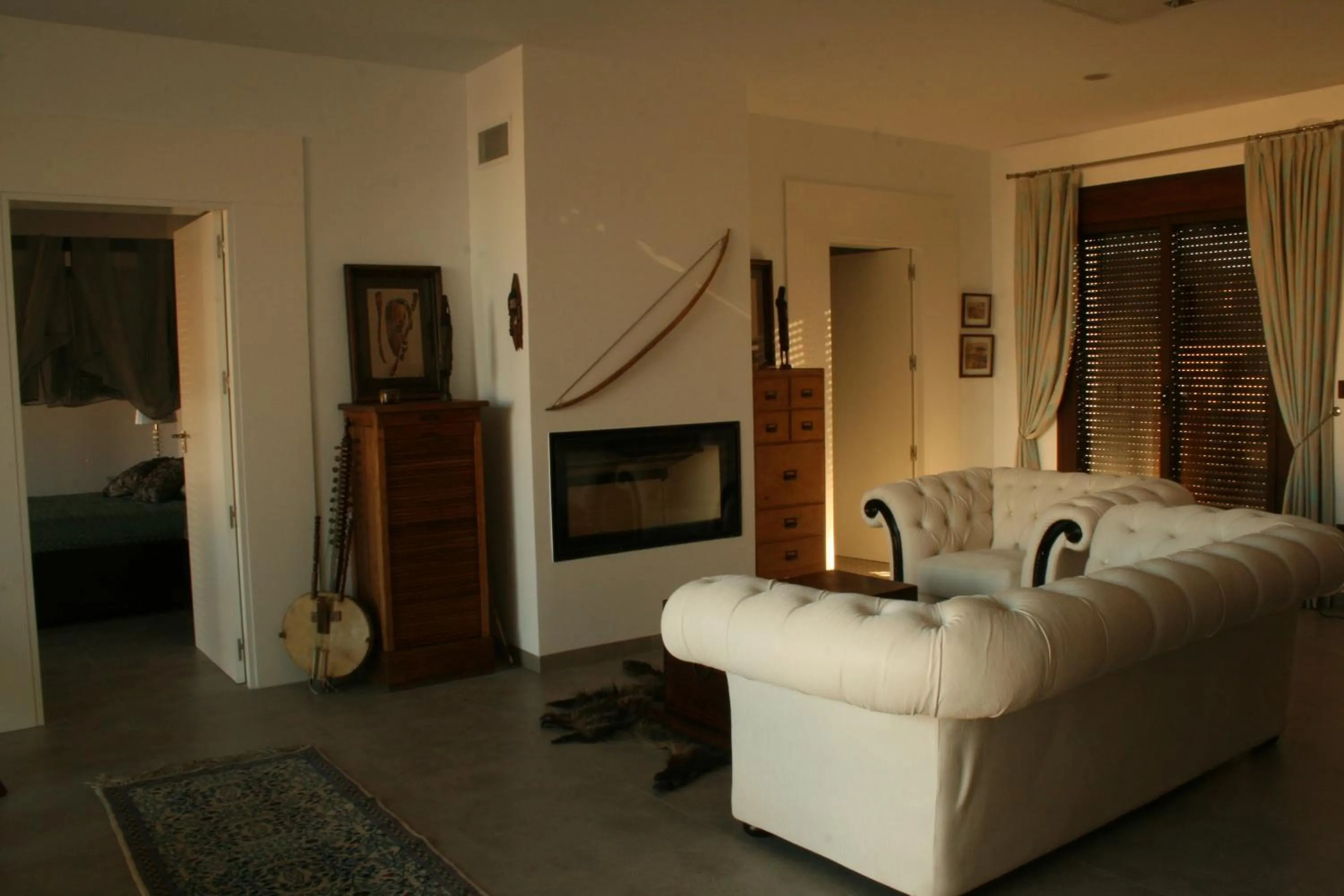 Library, Bed in La Posada de las Casitas