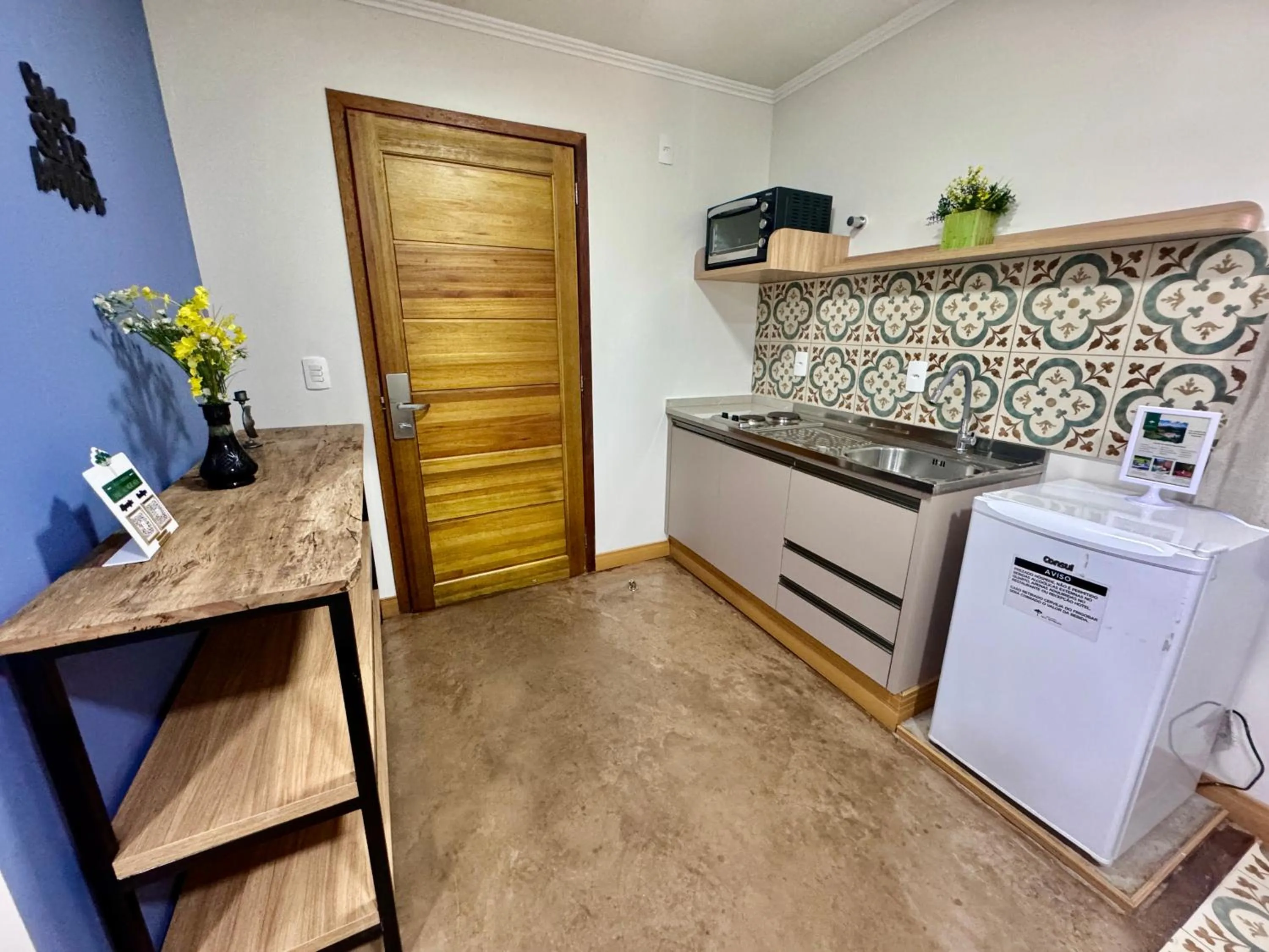 Kitchen or kitchenette in Hotel Fazenda Vale Alvorada