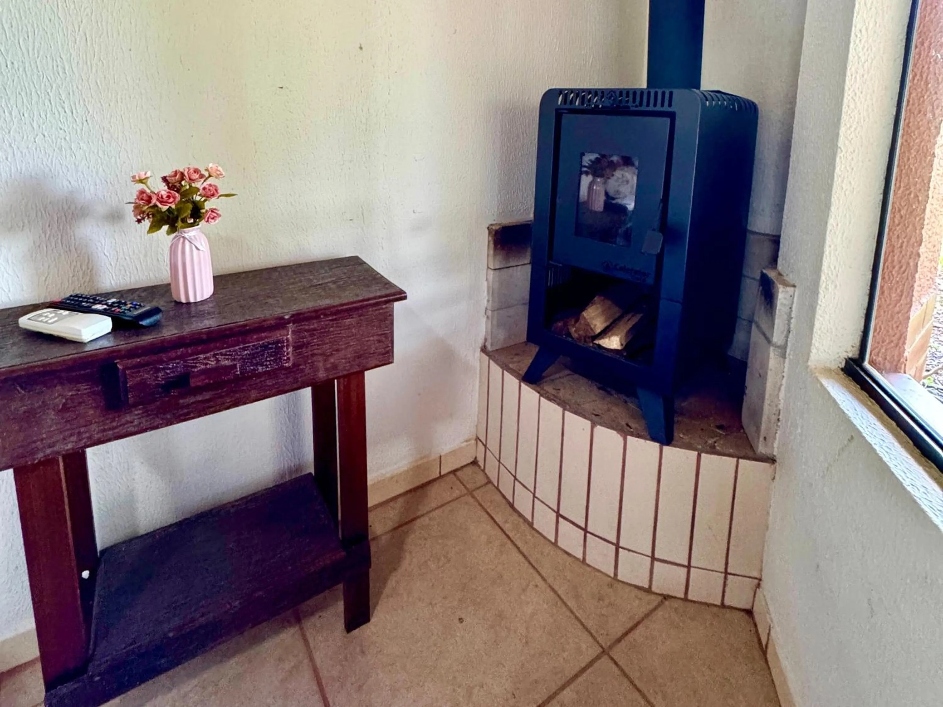 fireplace in Hotel Fazenda Vale Alvorada