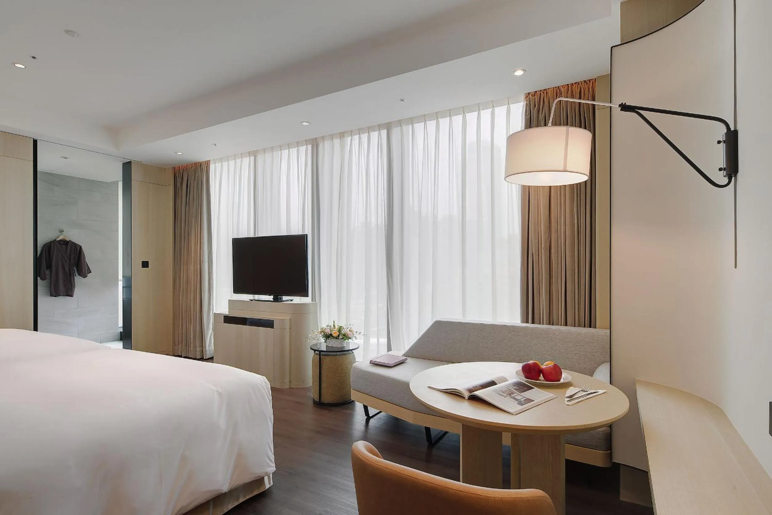 TV and multimedia, Bed in Jasper Young Hotel Banqiao