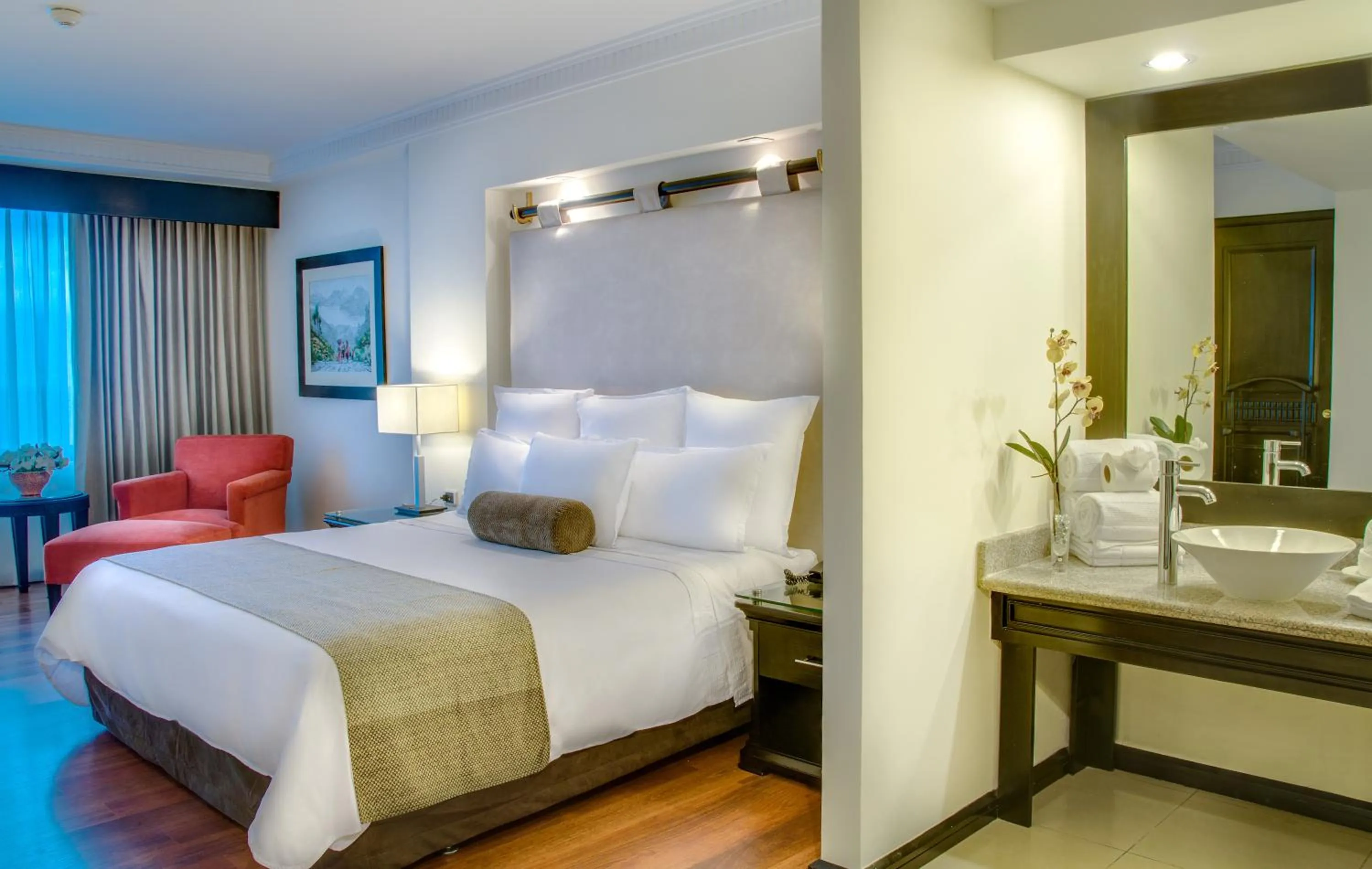 Bed in Tikal Futura Hotel & Convention Center