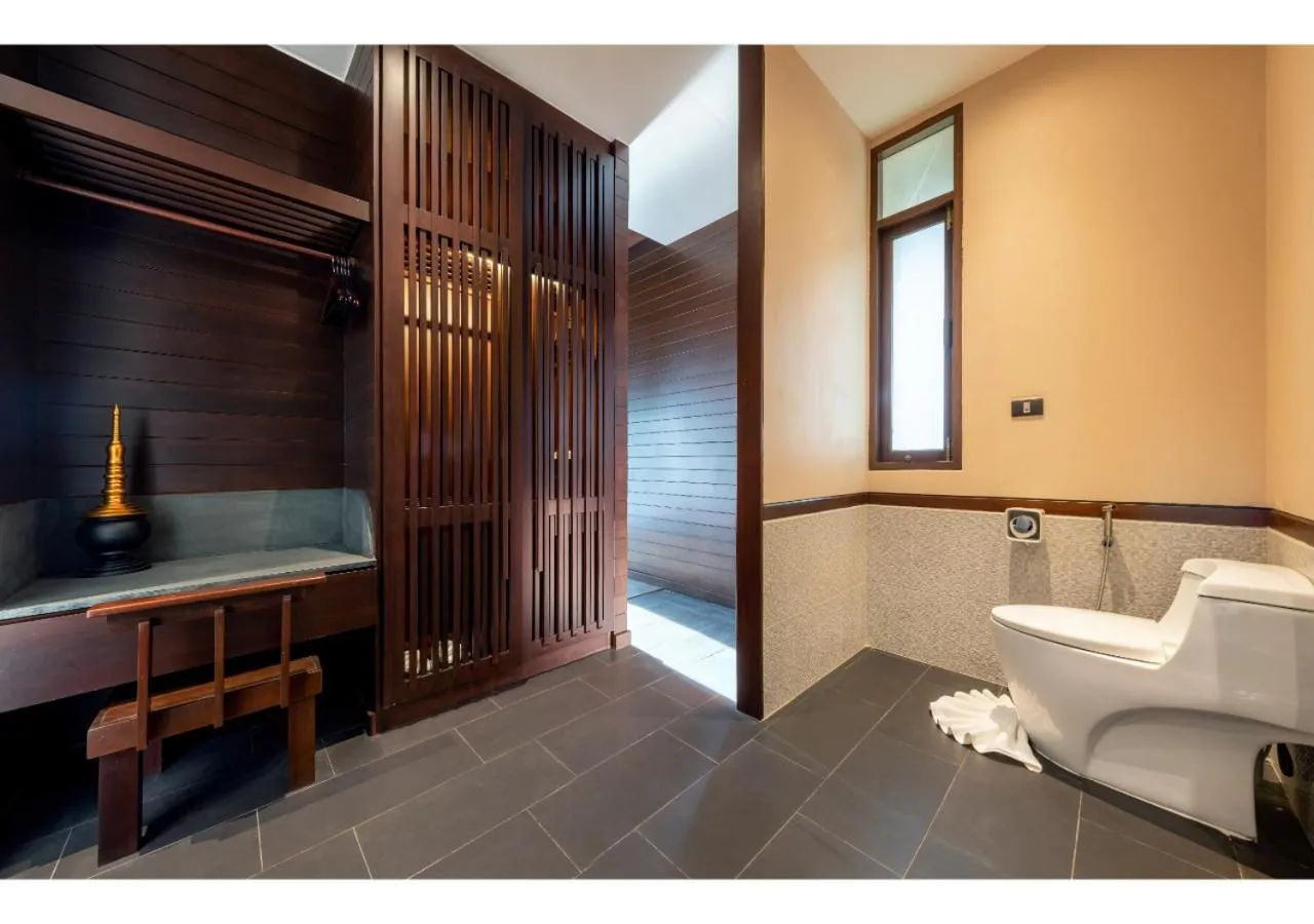 Toilet in Nirvana Beach Resort, Koh Lanta SHA Extra Plus