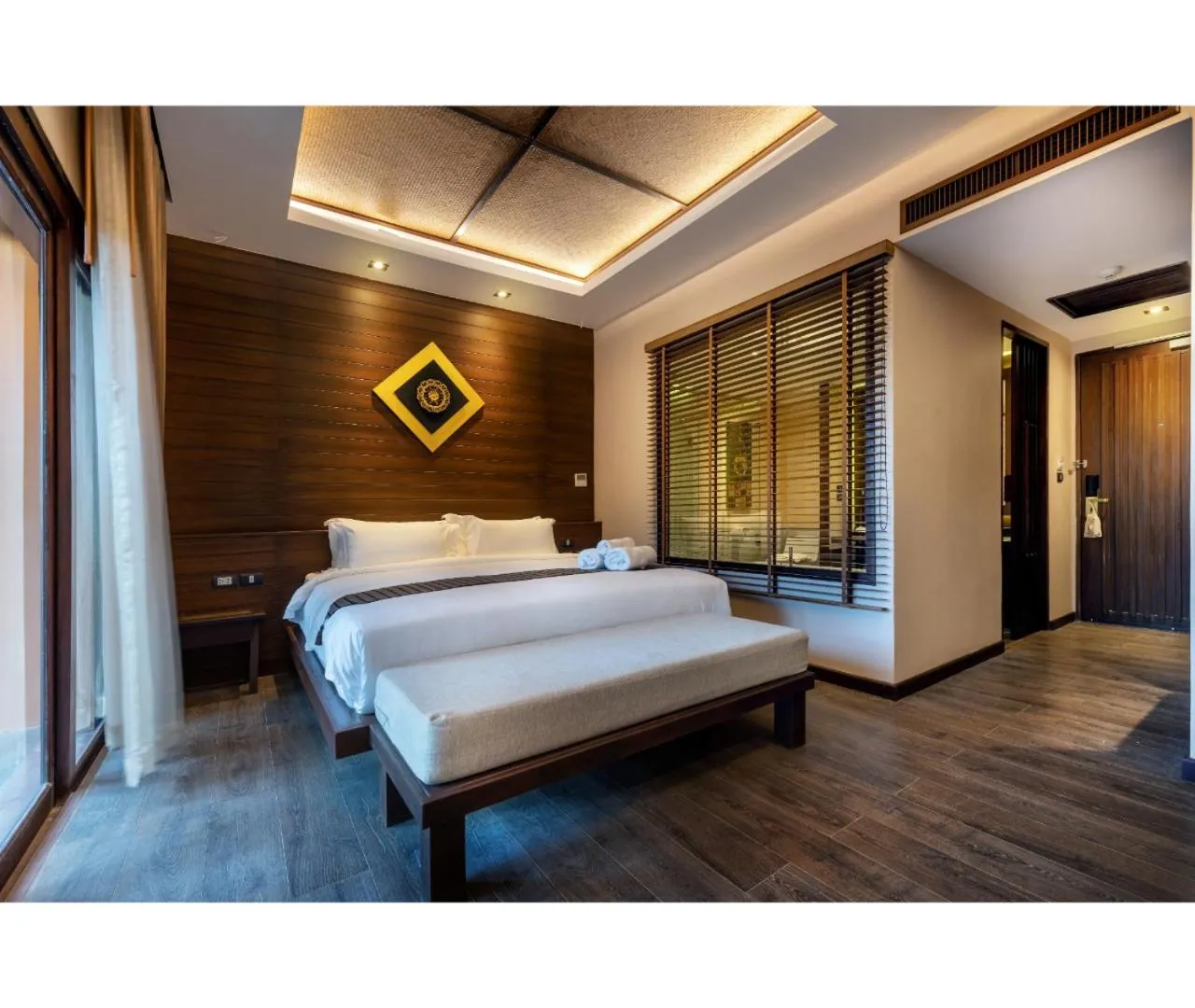 Bed in Nirvana Beach Resort, Koh Lanta SHA Extra Plus