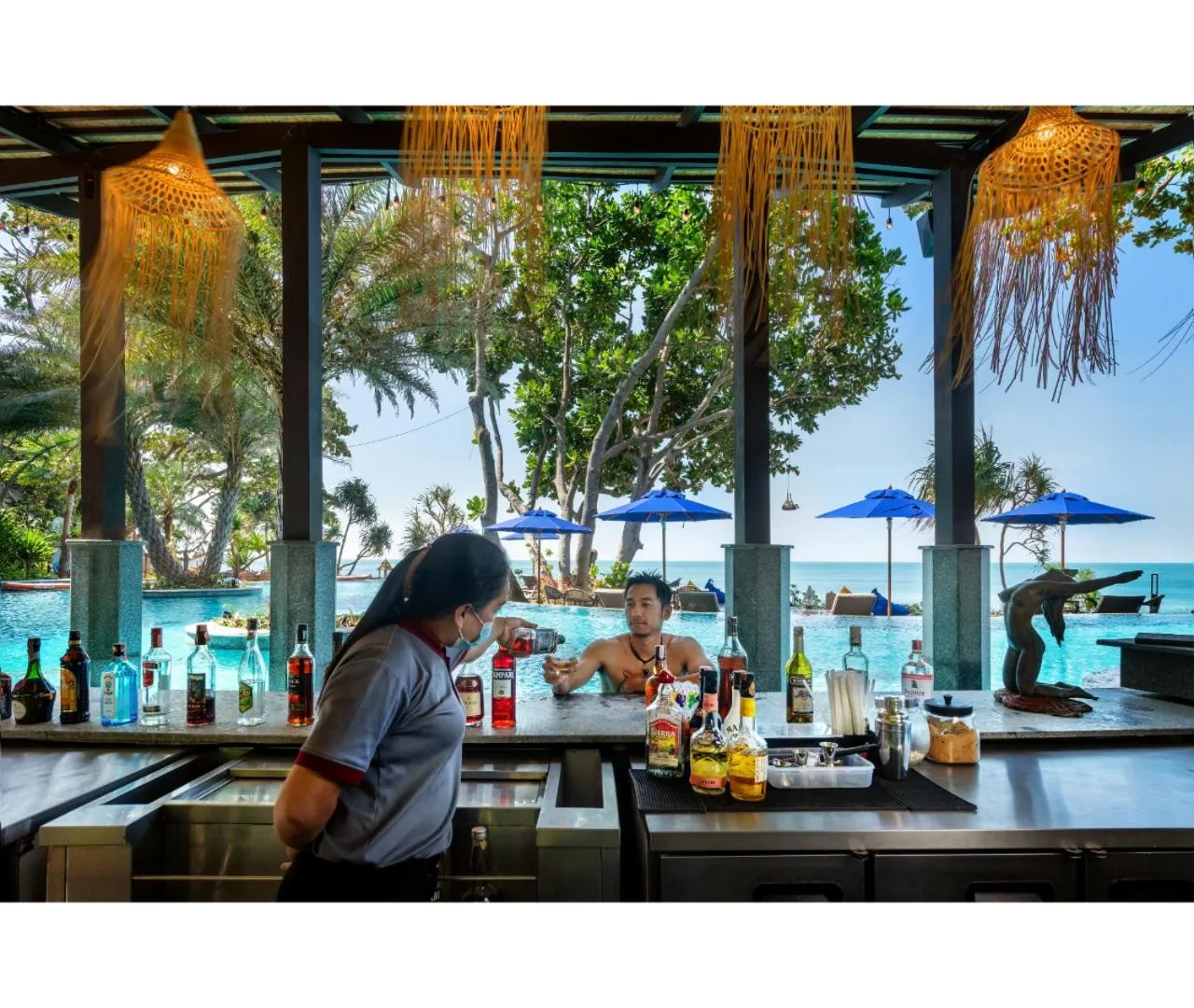 Lounge or bar in Nirvana Beach Resort, Koh Lanta SHA Extra Plus