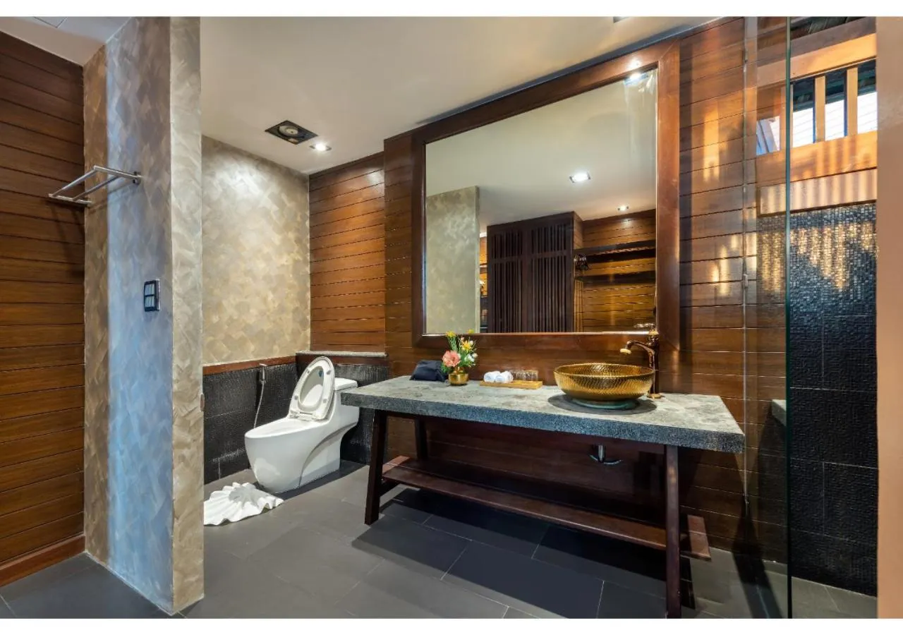 Toilet in Nirvana Beach Resort, Koh Lanta SHA Extra Plus