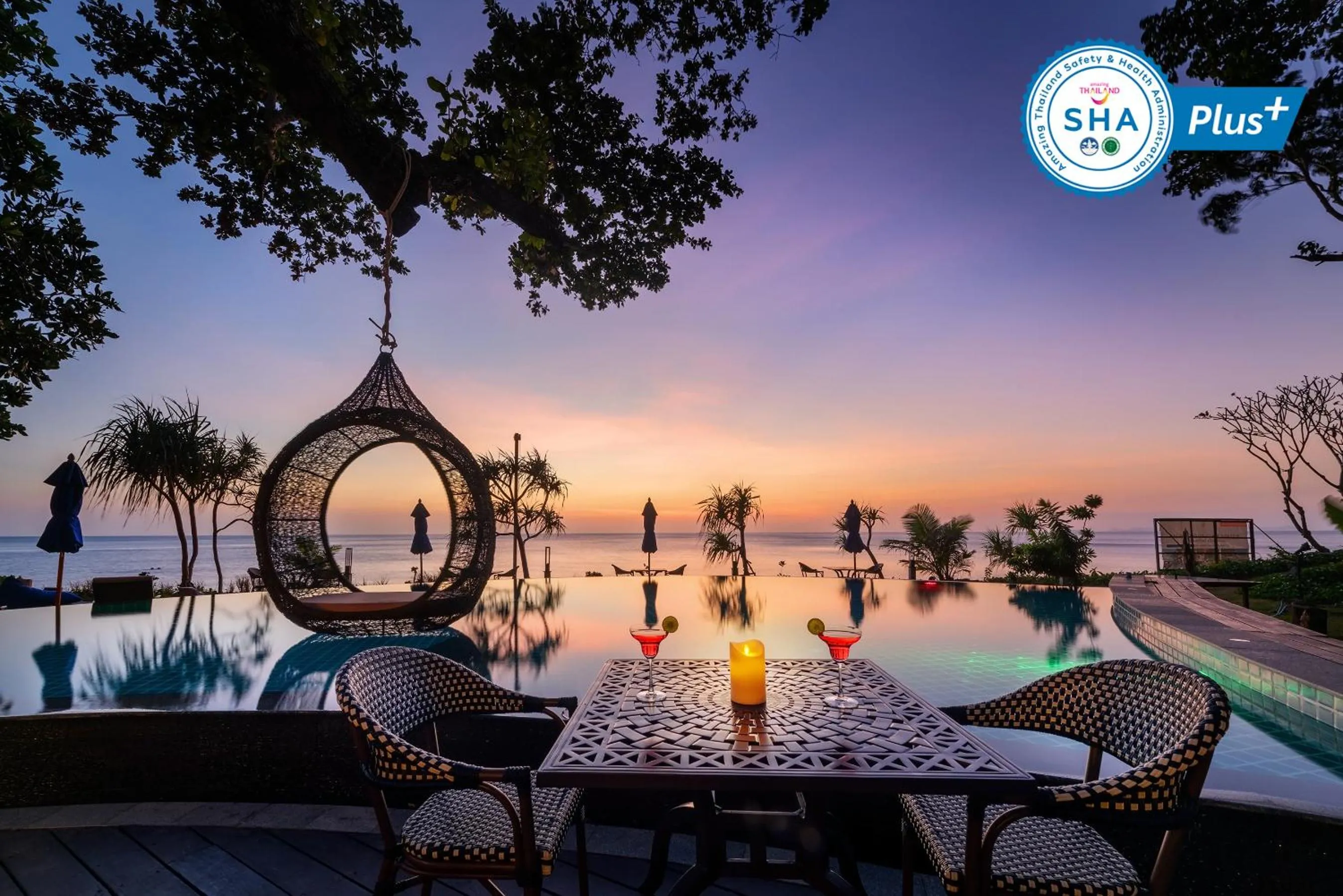 Pool view in Nirvana Beach Resort, Koh Lanta SHA Extra Plus