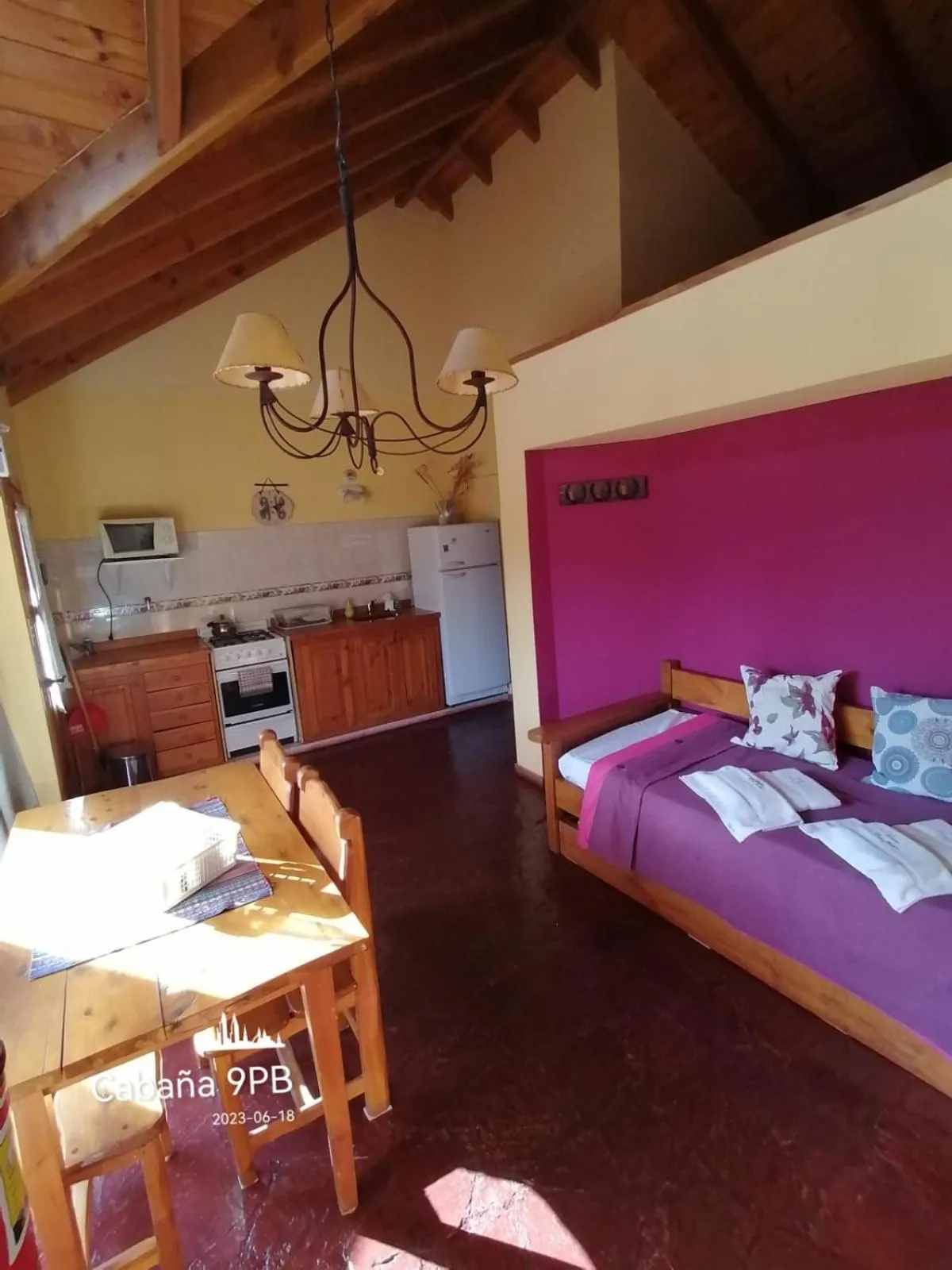 Kitchen or kitchenette, Bed in Don Justo