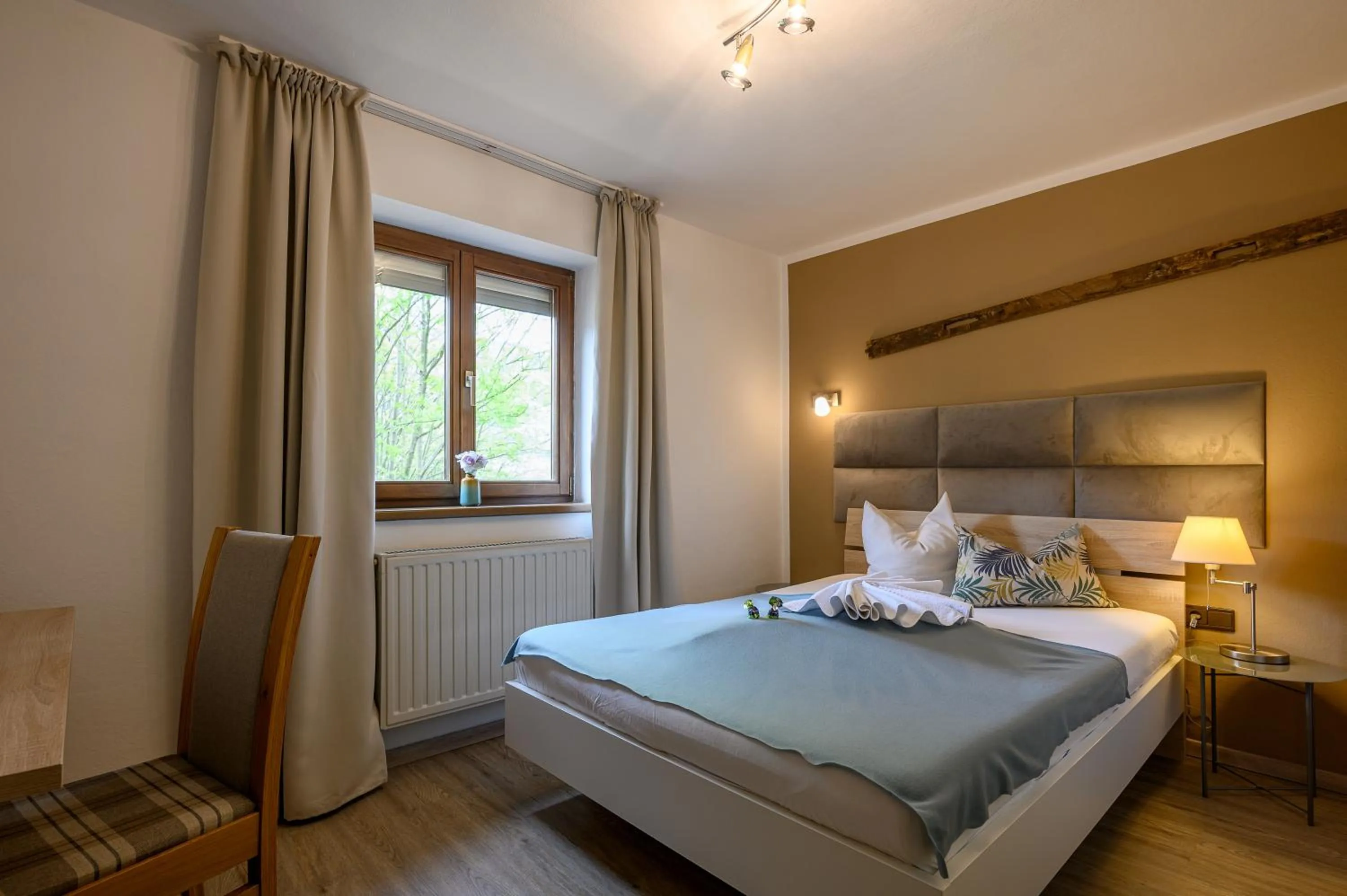 Bedroom, Bed in Restaurant Appartements Almdiele