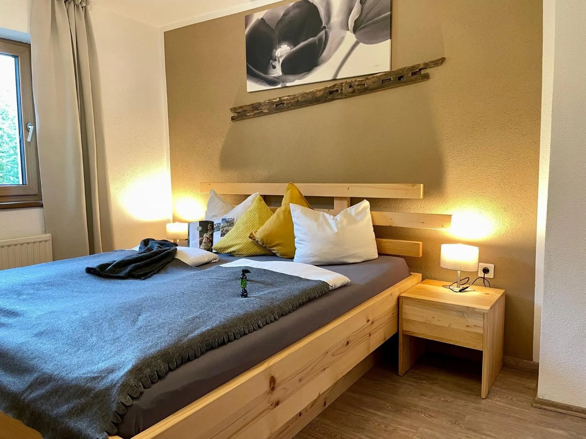 Bedroom, Bed in Restaurant Appartements Almdiele