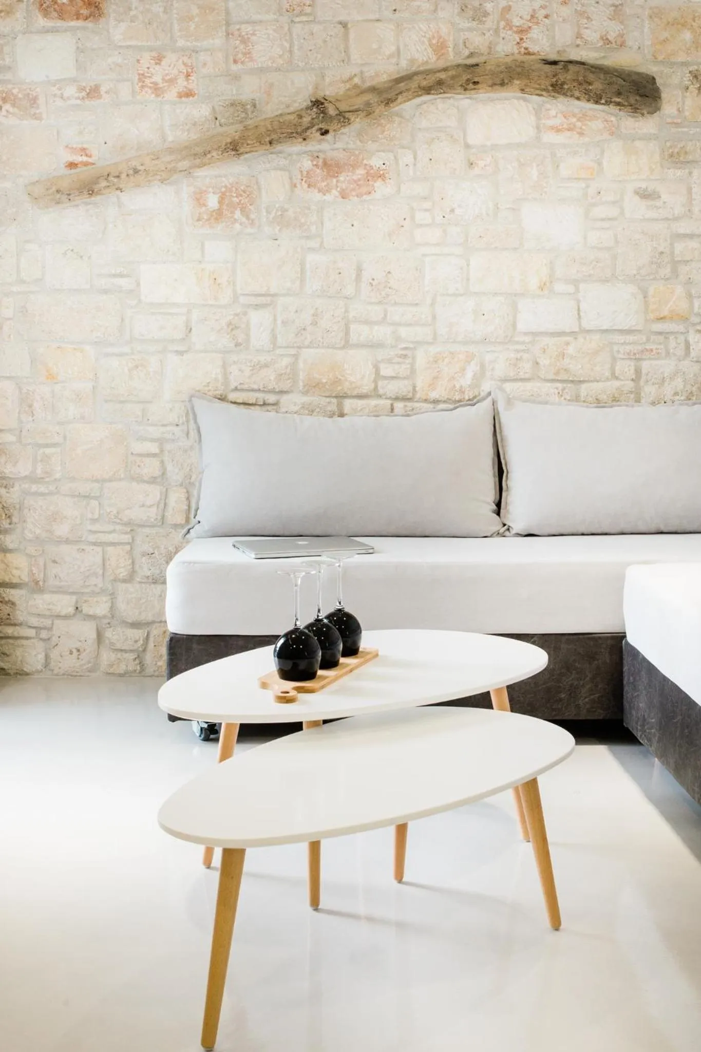 Living room in Vrachos Lofts