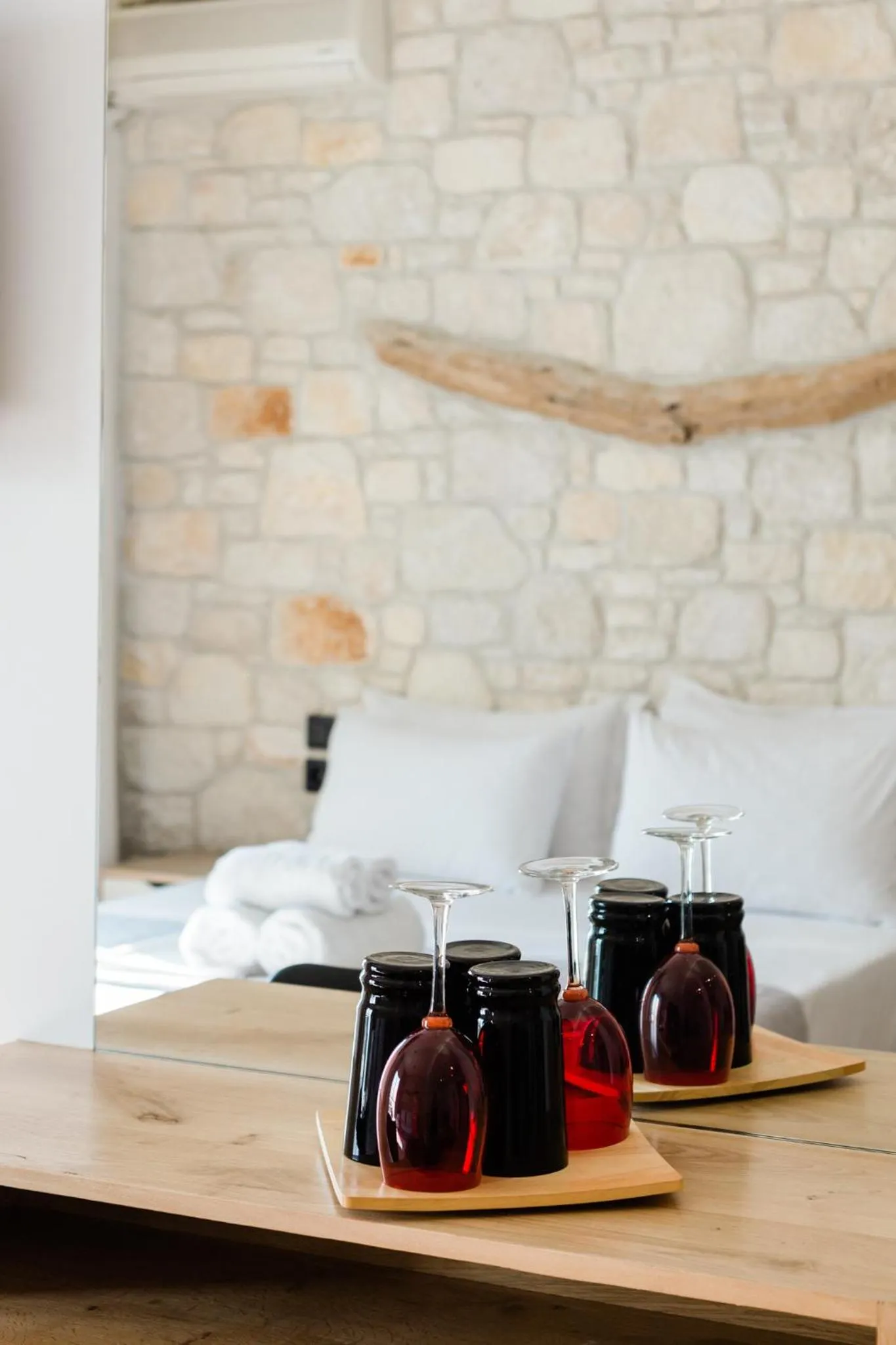 Coffee/tea facilities, Bed in Vrachos Lofts