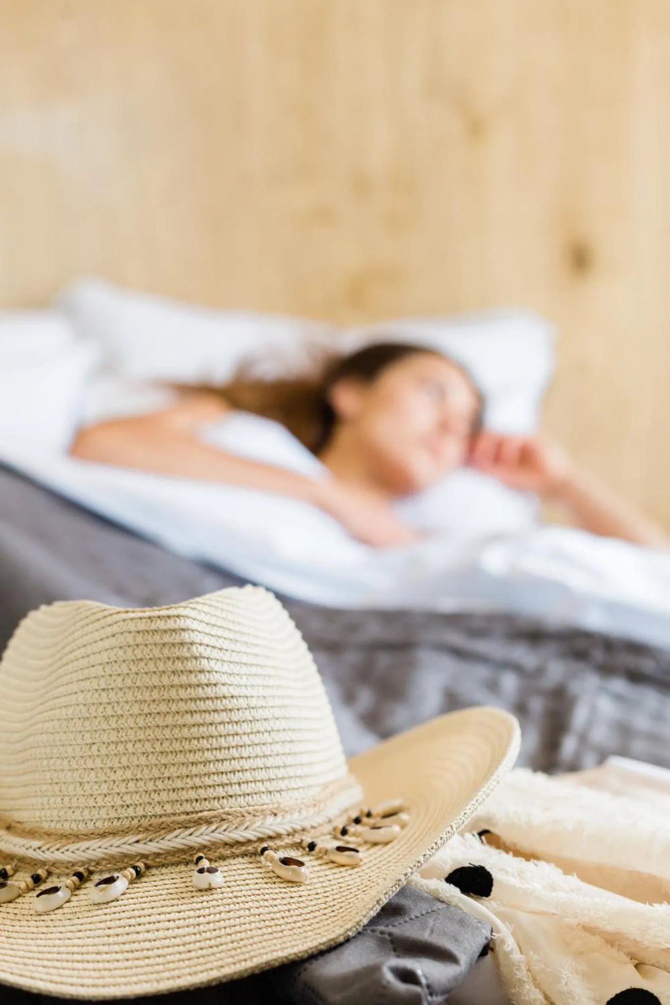 People, Bed in Vrachos Lofts