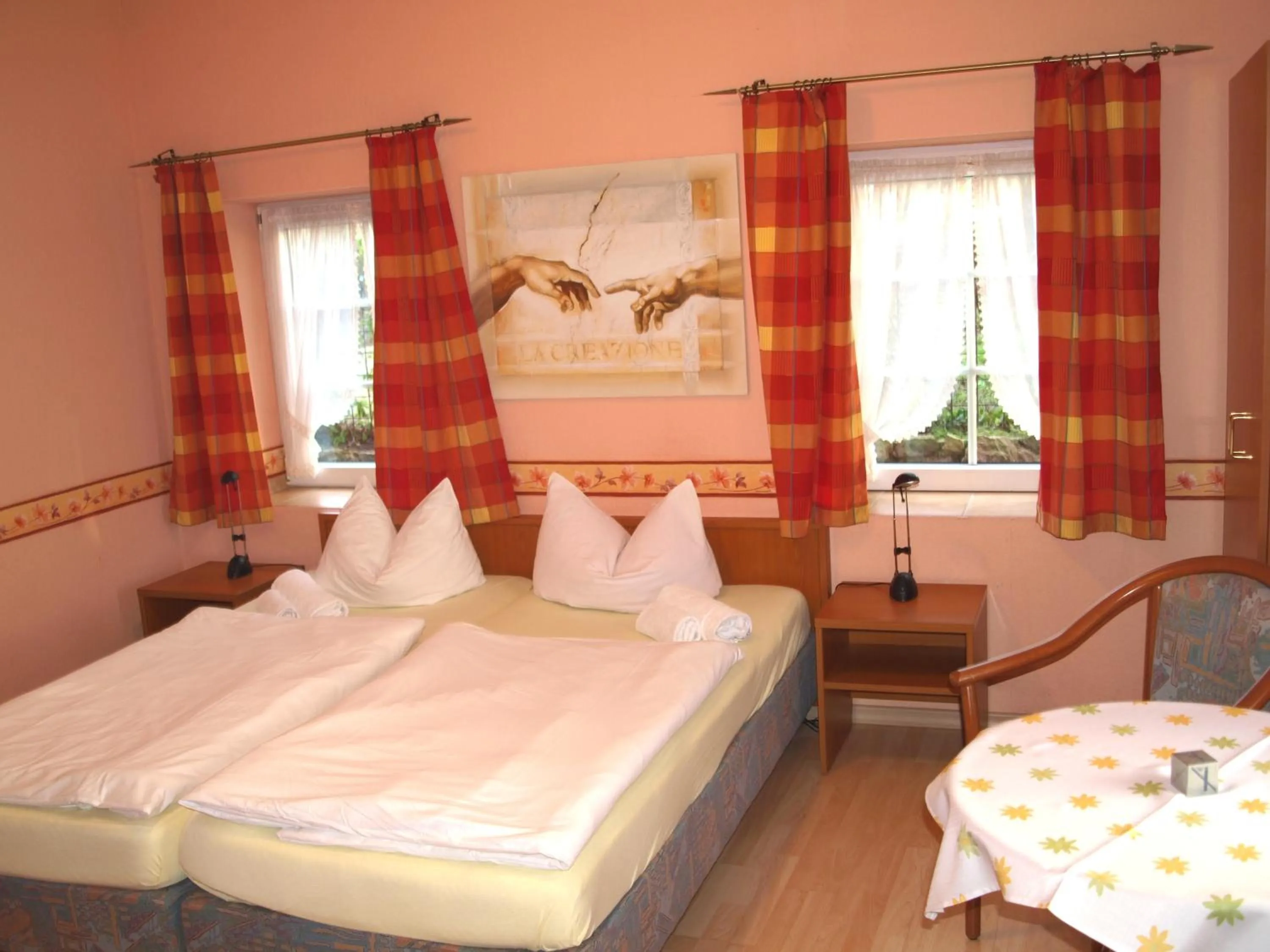 Bed in Hotel Auerhahn