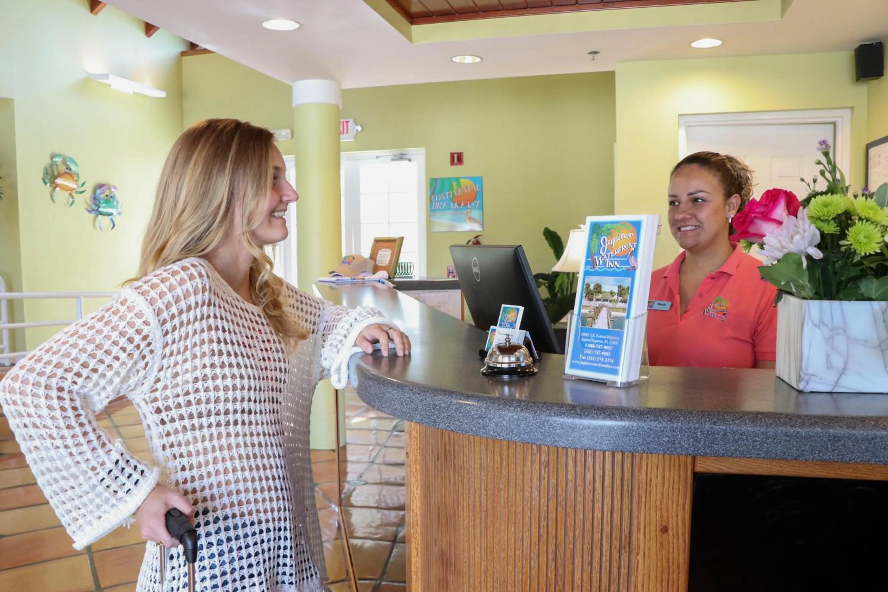 Lobby or reception in Jupiter Waterfront Inn