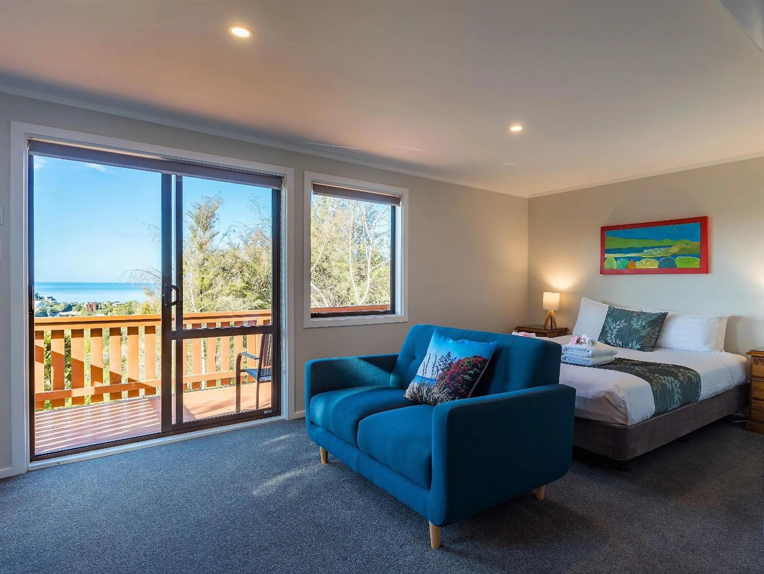 Patio in Kimi Ora Eco Resort