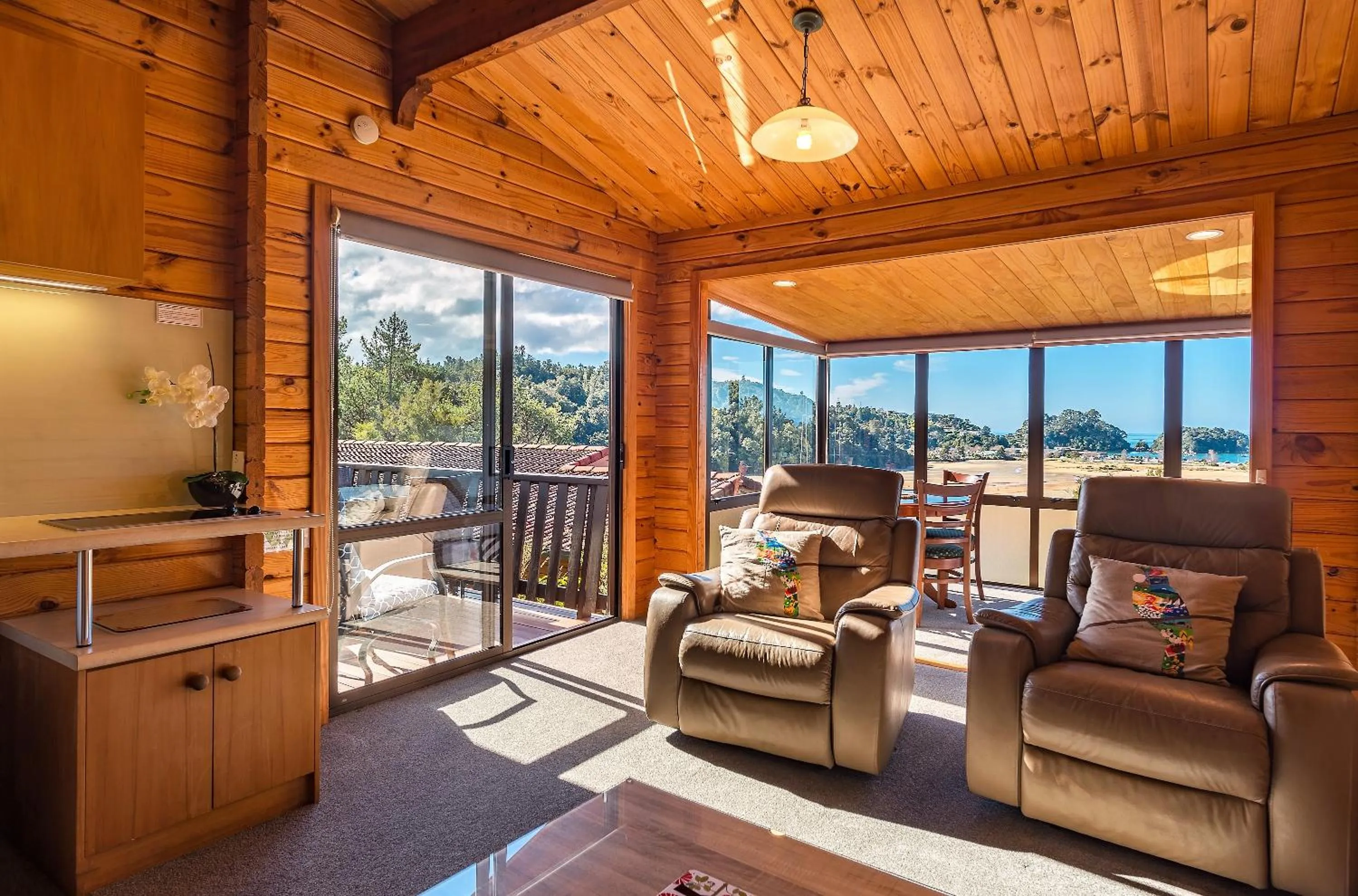 Living room in Kimi Ora Eco Resort