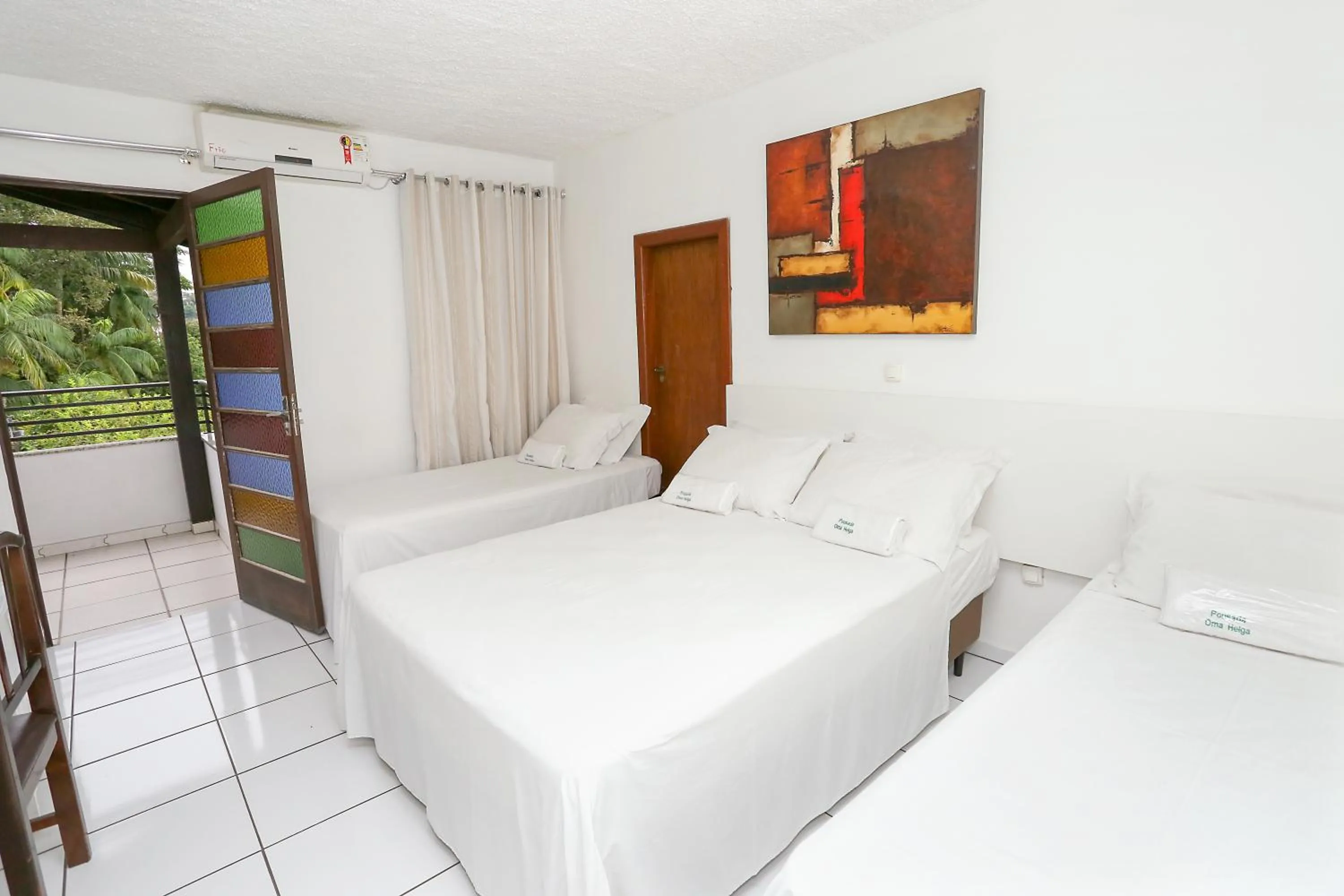 View (from property/room), Bed in Pousada Oma Helga