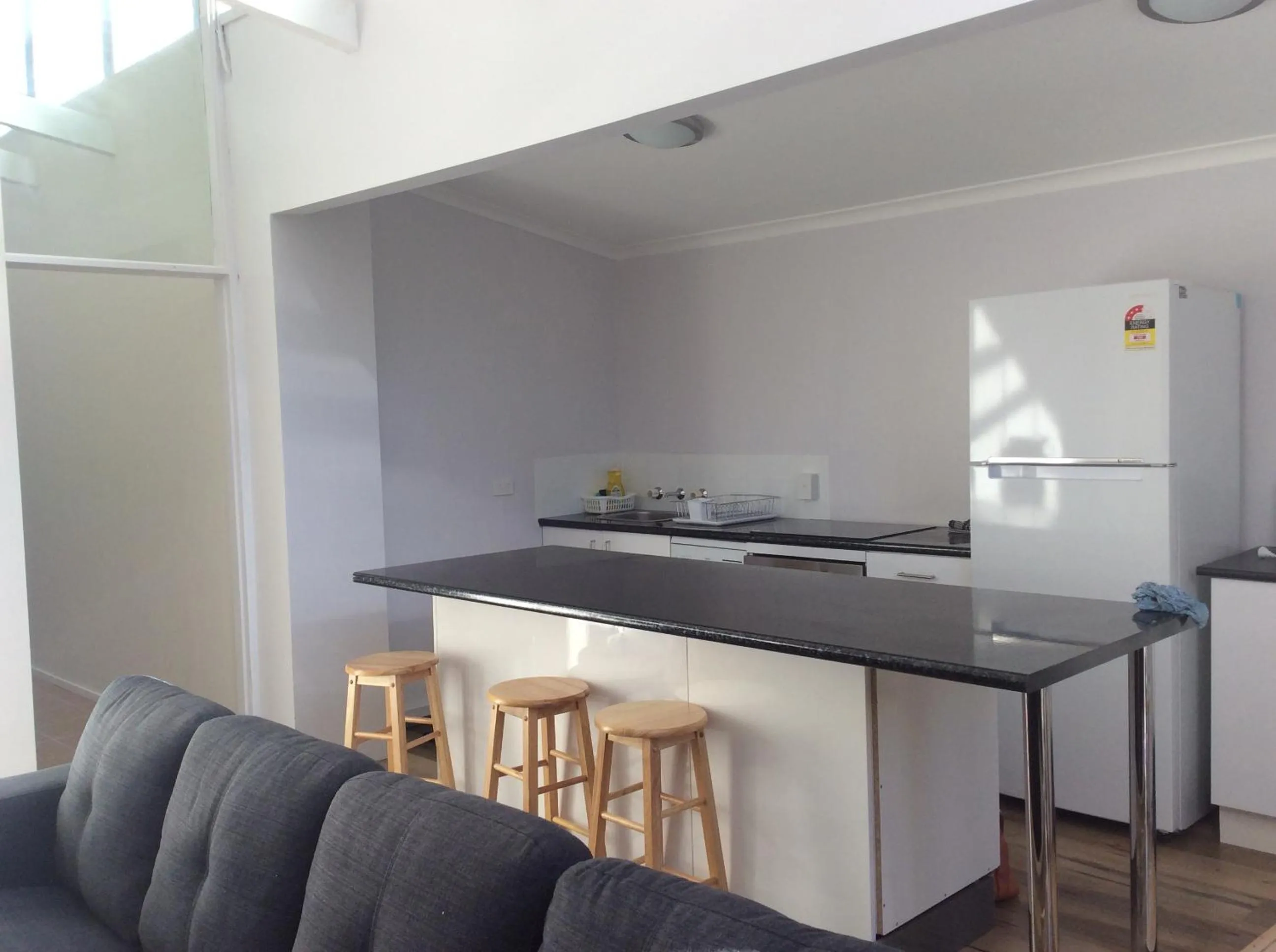 Communal kitchen in Alpha Centauri Townhouses