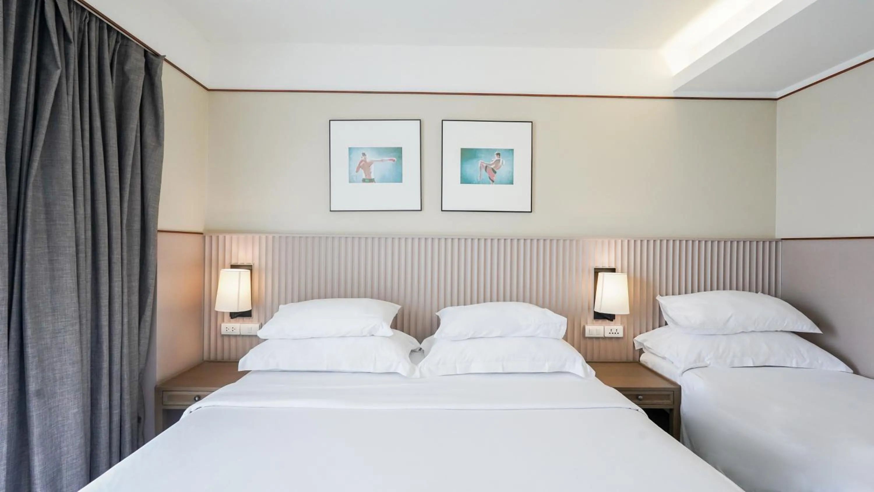 Bed in Marina House MUAYTHAI Ta-iad Phuket