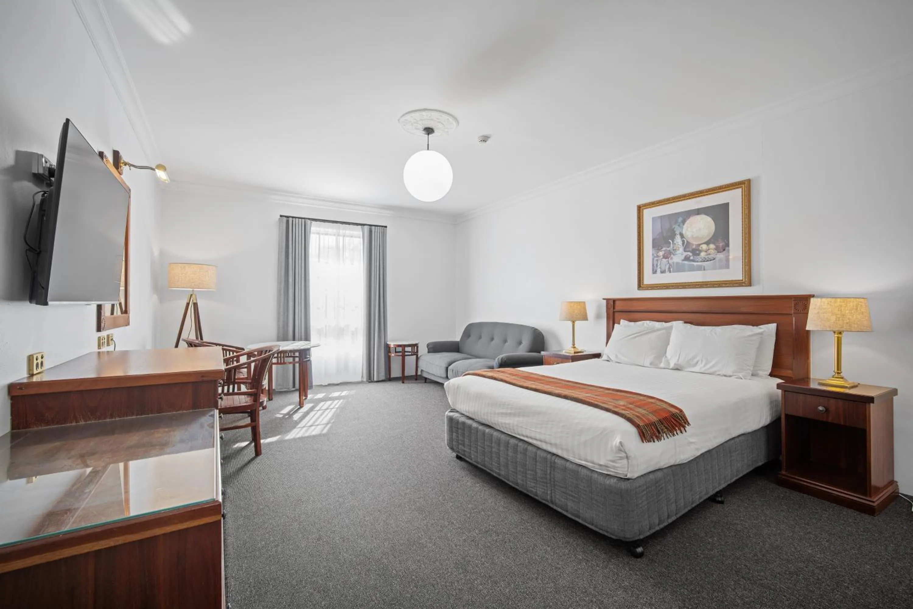 Bed in The Lawson Riverside Suites