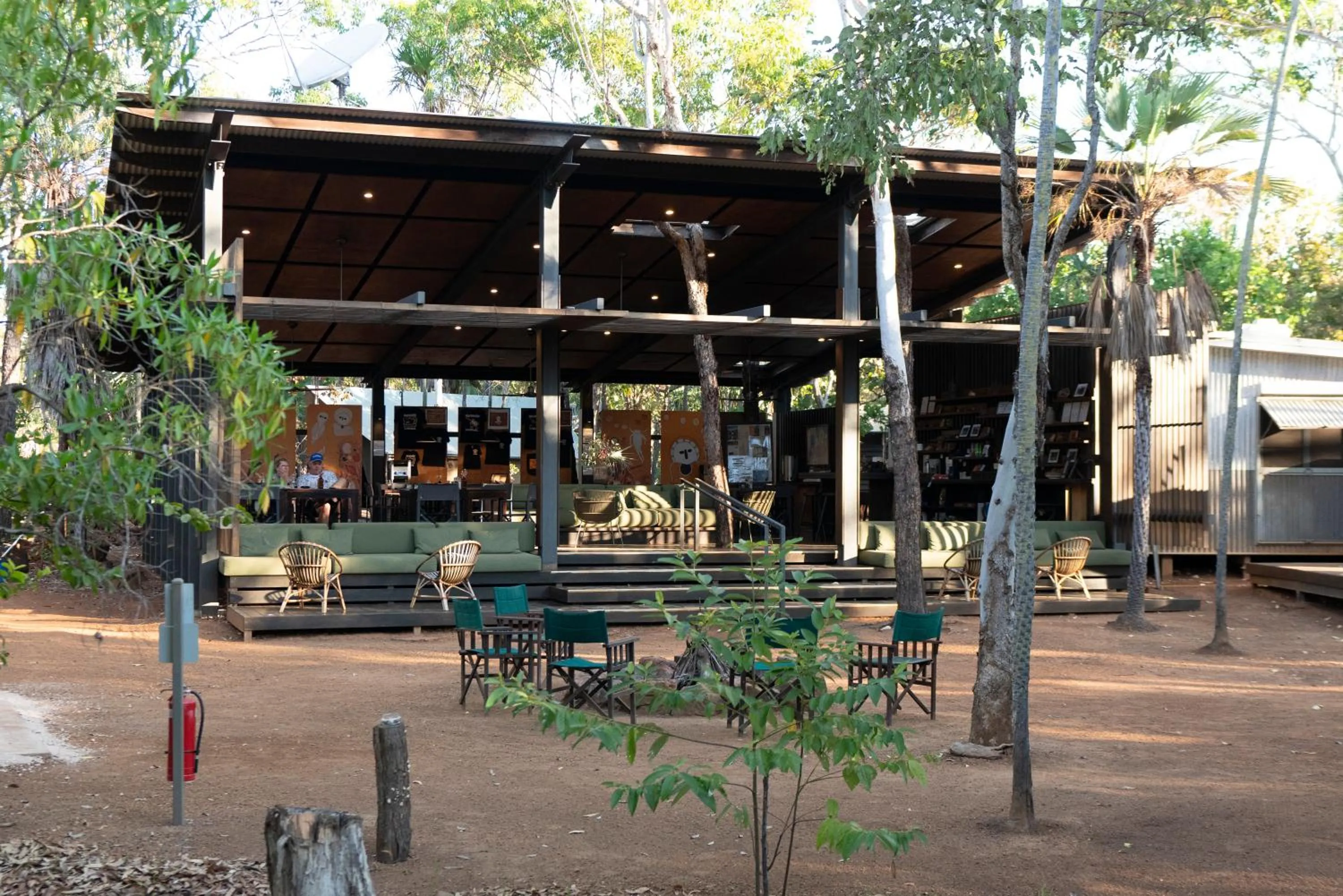 Dining area in Mitchell Falls Wilderness Lodge