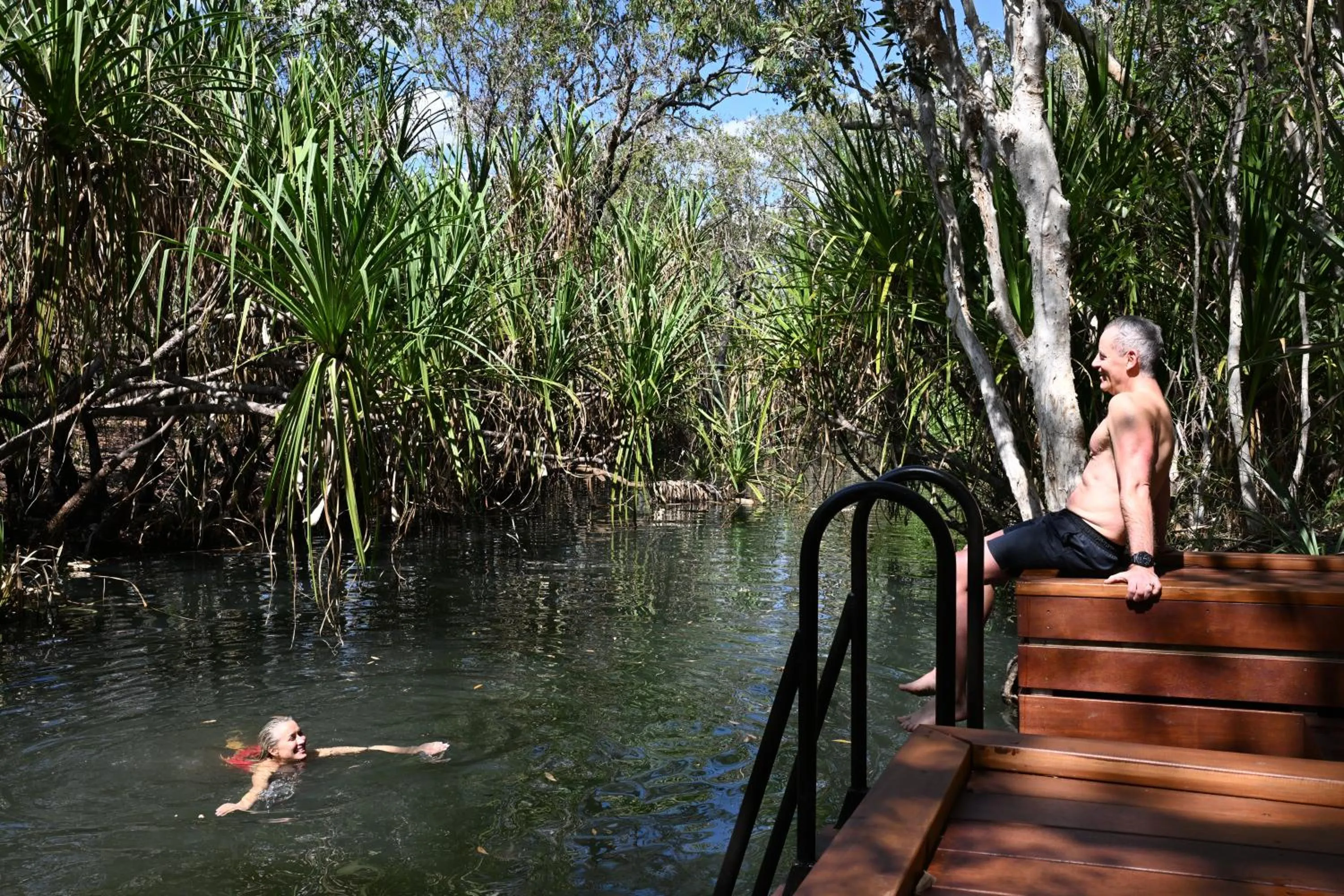 Swimming pool in Mitchell Falls Wilderness Lodge