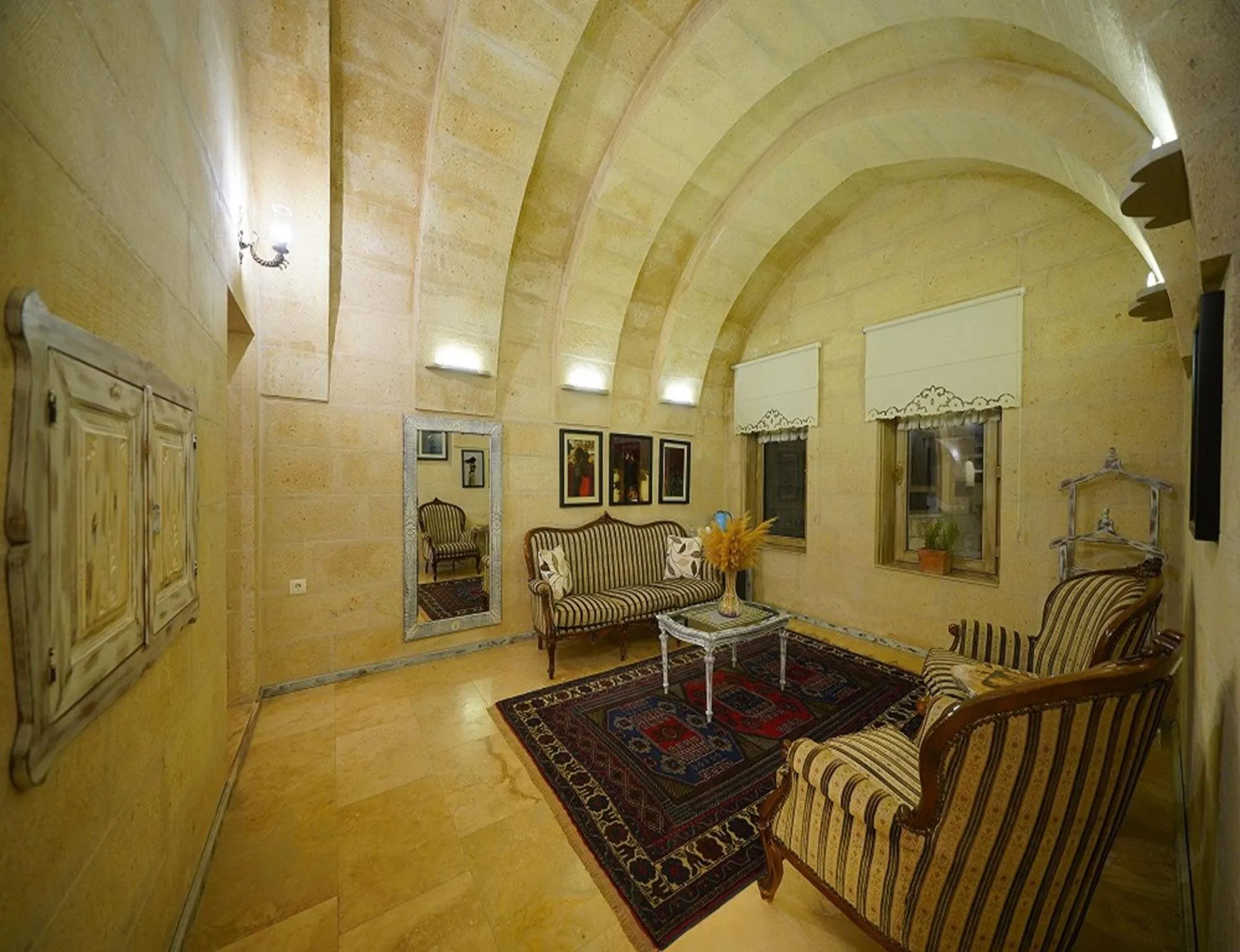 Living room in Karlık Cave Suite Cappadocia